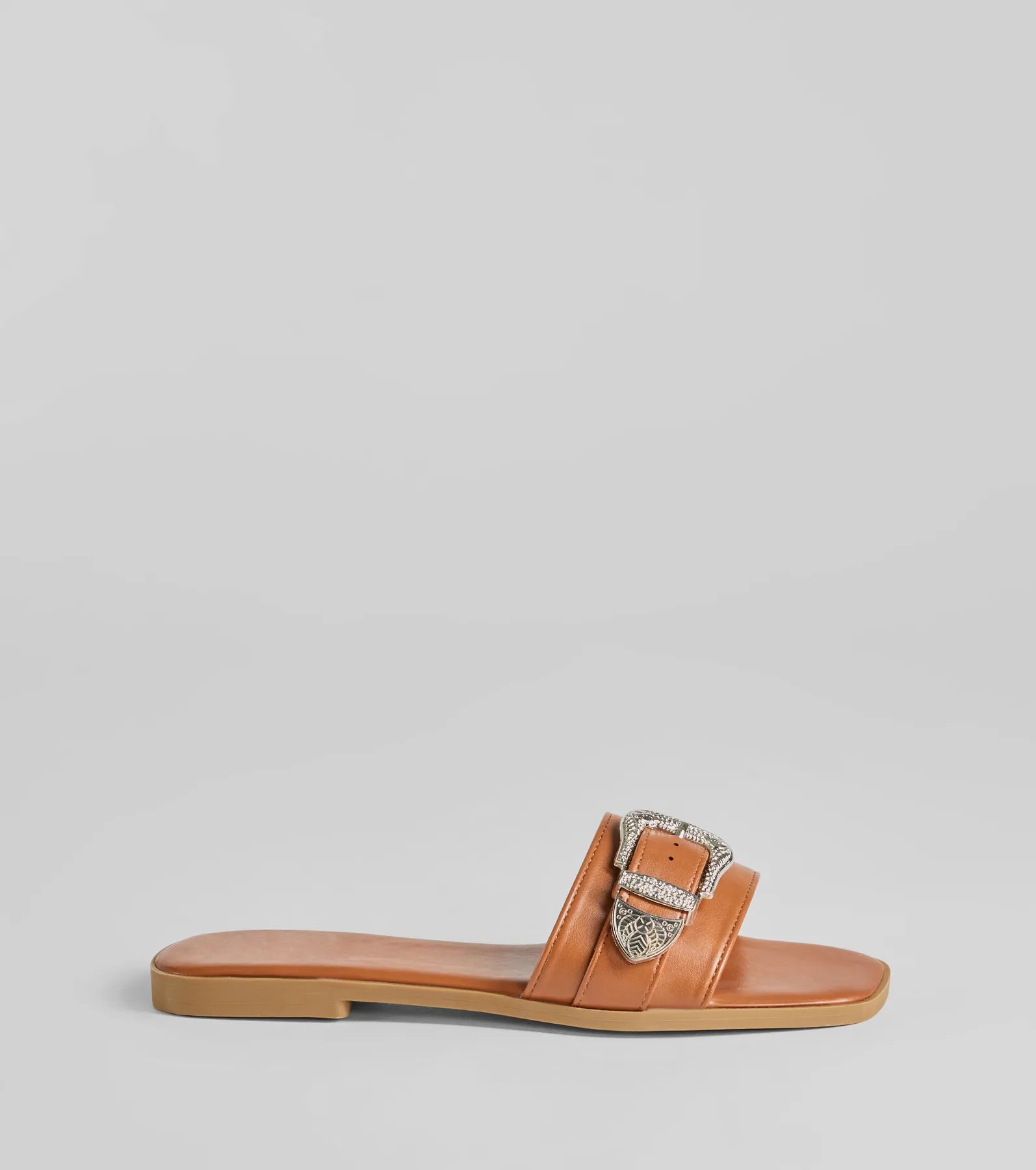 Premium Western Buckle Faux Leather Sandals - Ultimate Style Statement