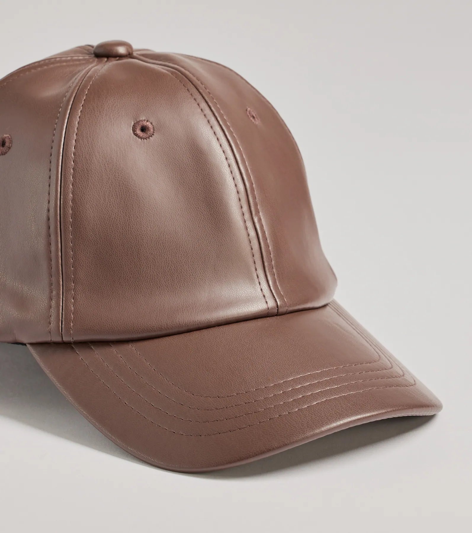 Premium Faux Leather Baseball Cap - Ultimate Chic Style