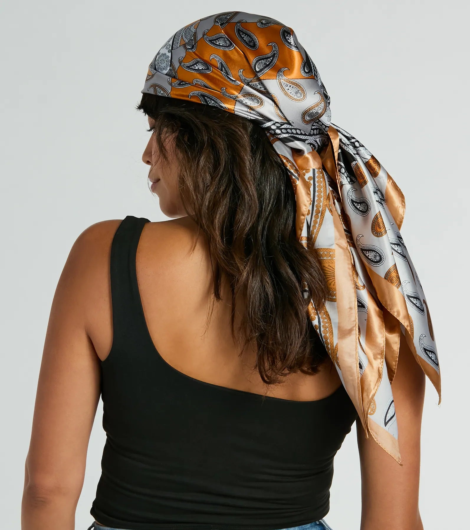 Ultimate Boho Paisley Satin Scarf - Premium Style Upgrade