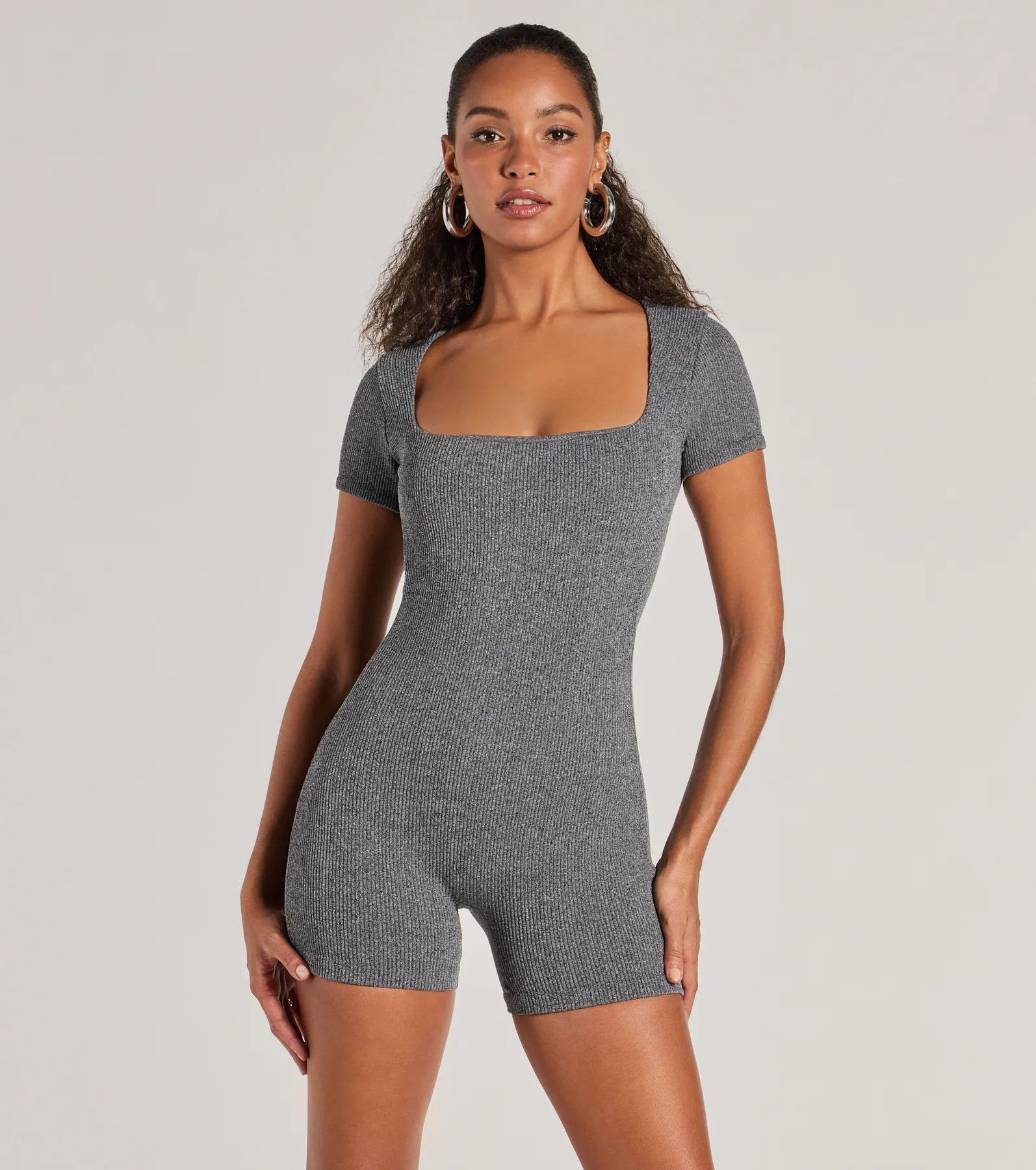 Premium Lounge Moments Rib Knit Romper – Ultimate Comfort & Style