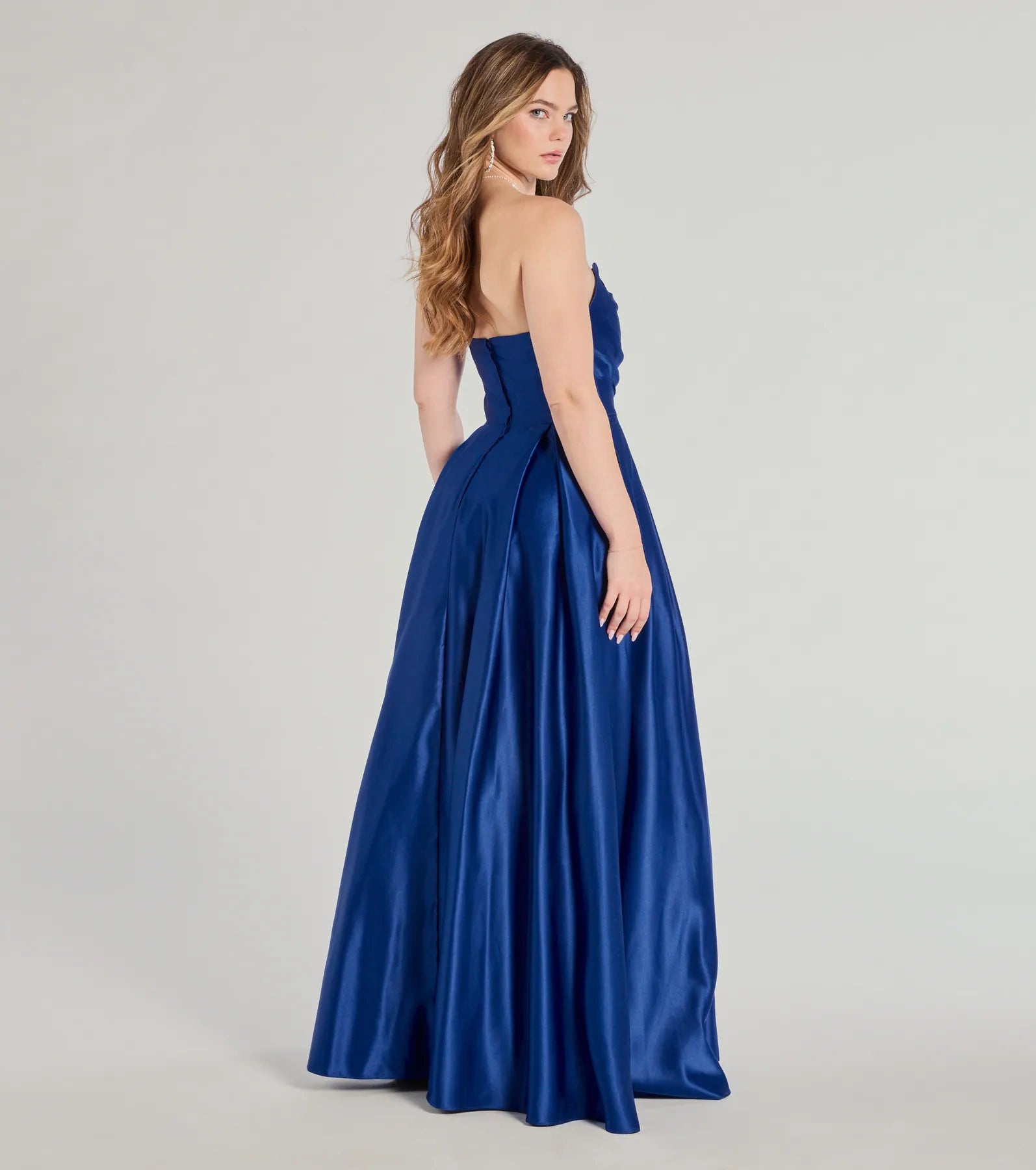 Ultimate Elegance: Ruth Strapless Sweetheart A-Line Satin Ball Gown