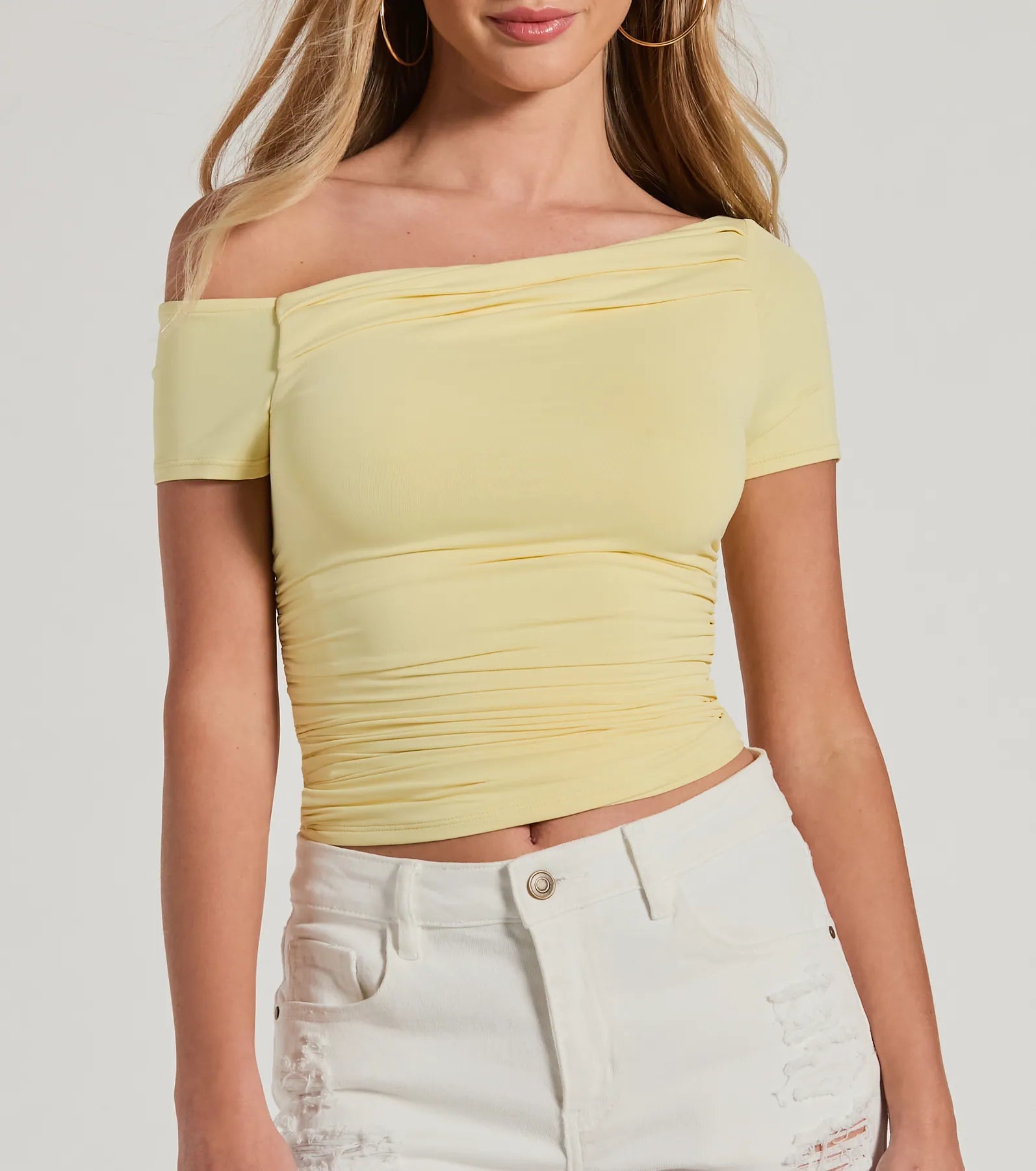 Ultimate Flawless Fit Off-The-Shoulder Knit Top