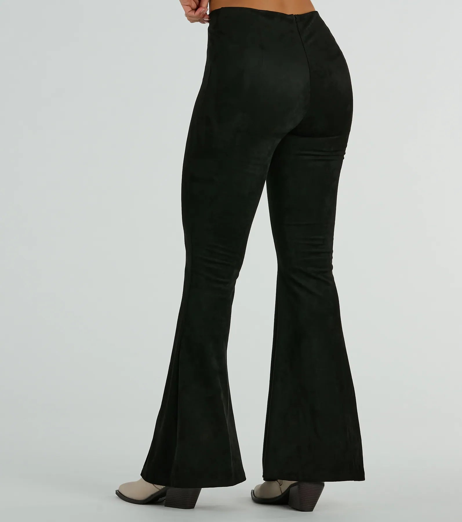 Ultimate Faux Suede Flare Pants - Retro Chic Style