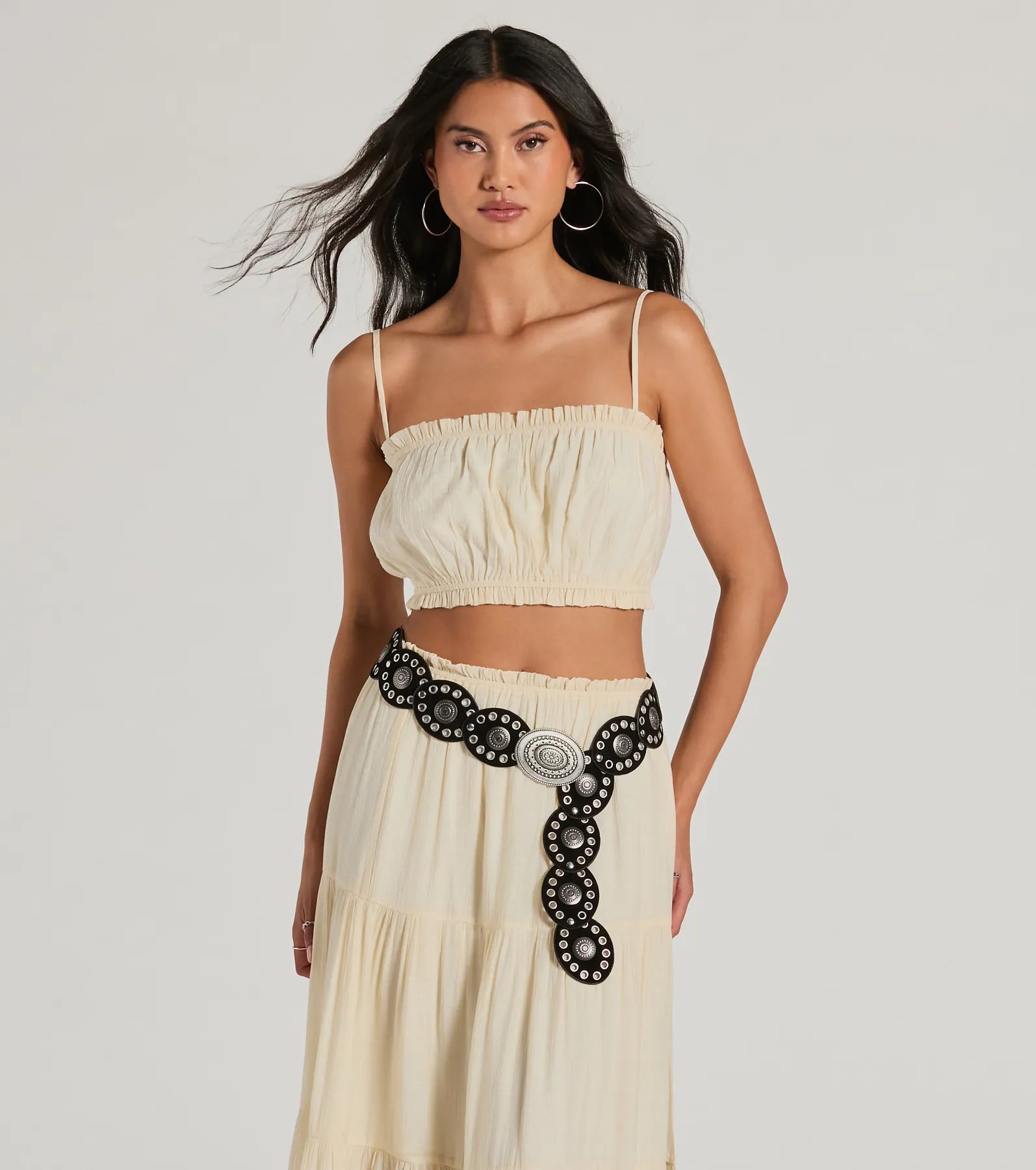 Premium Oval Medallion Concho Belt - Ultimate Style Statement