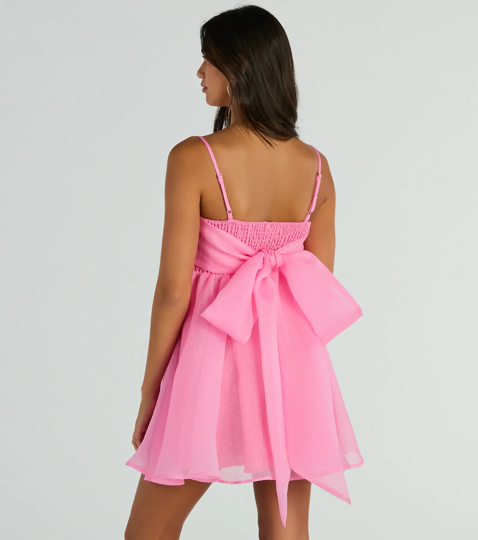 Ultimate Bow Back Babydoll Dress – The Party Essential