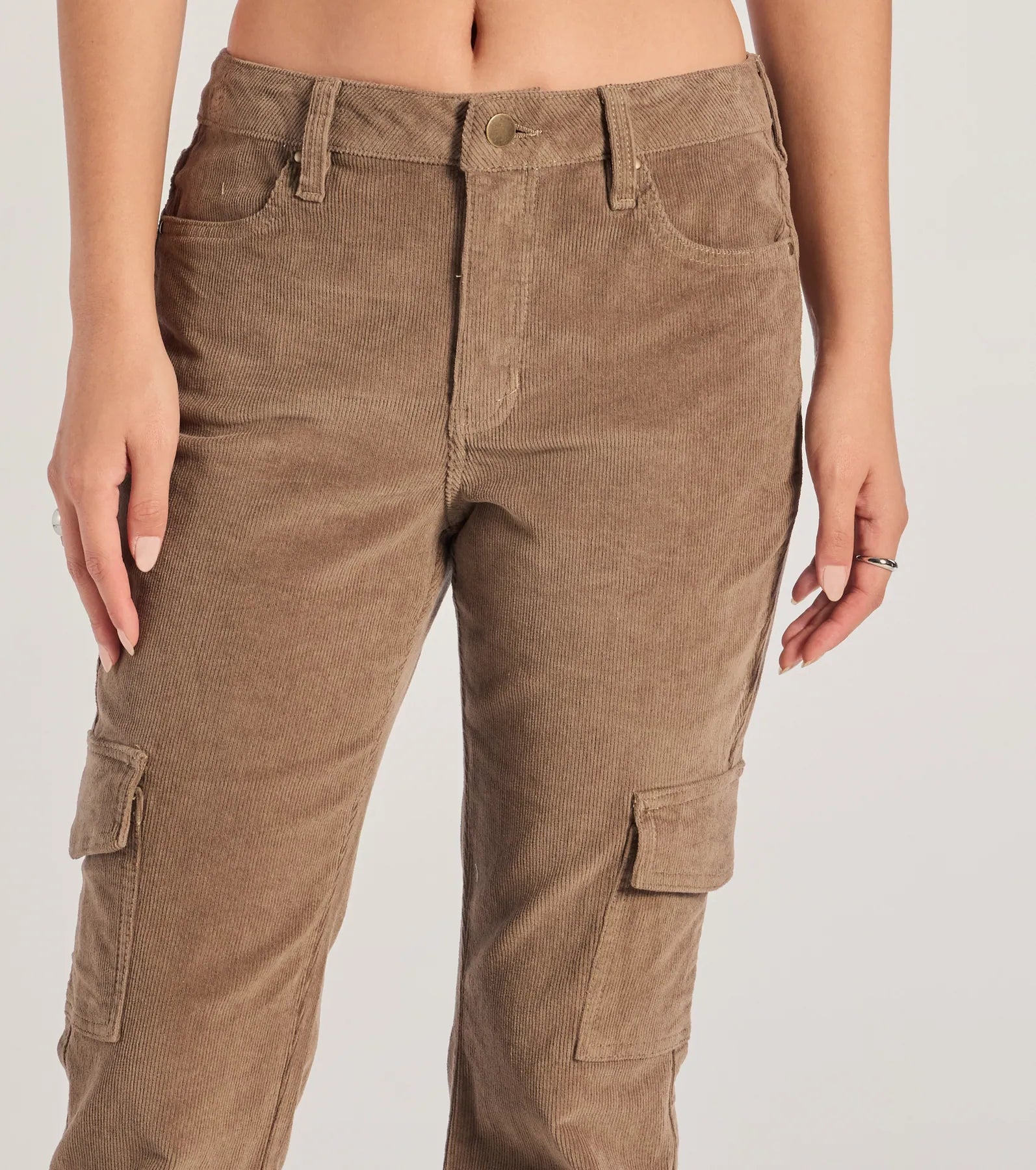 Premium Corduroy Cargo Flare Pants - Effortless Style & Comfort