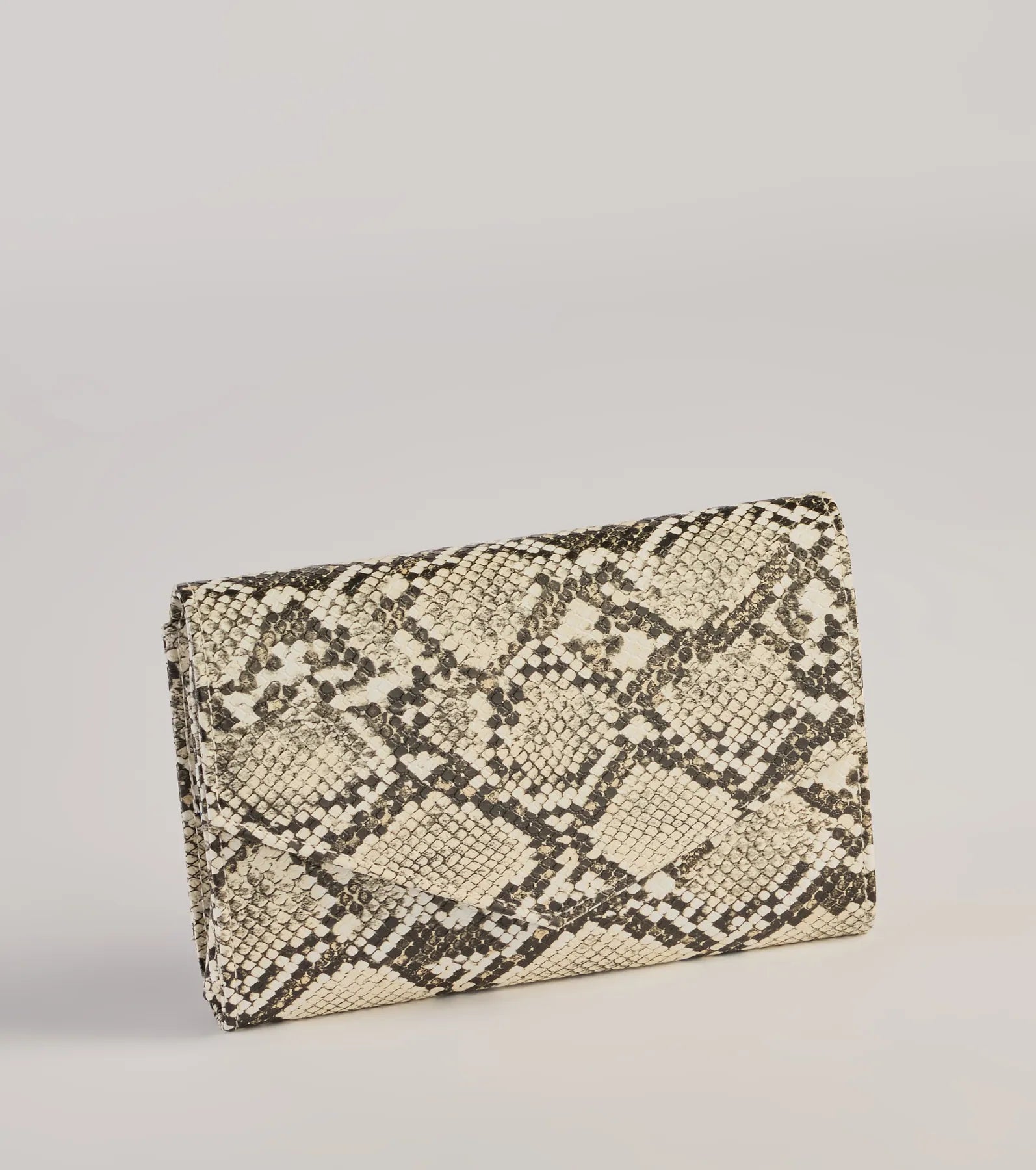 Premium Faux Snake Print Wristlet - Ultimate Style Companion