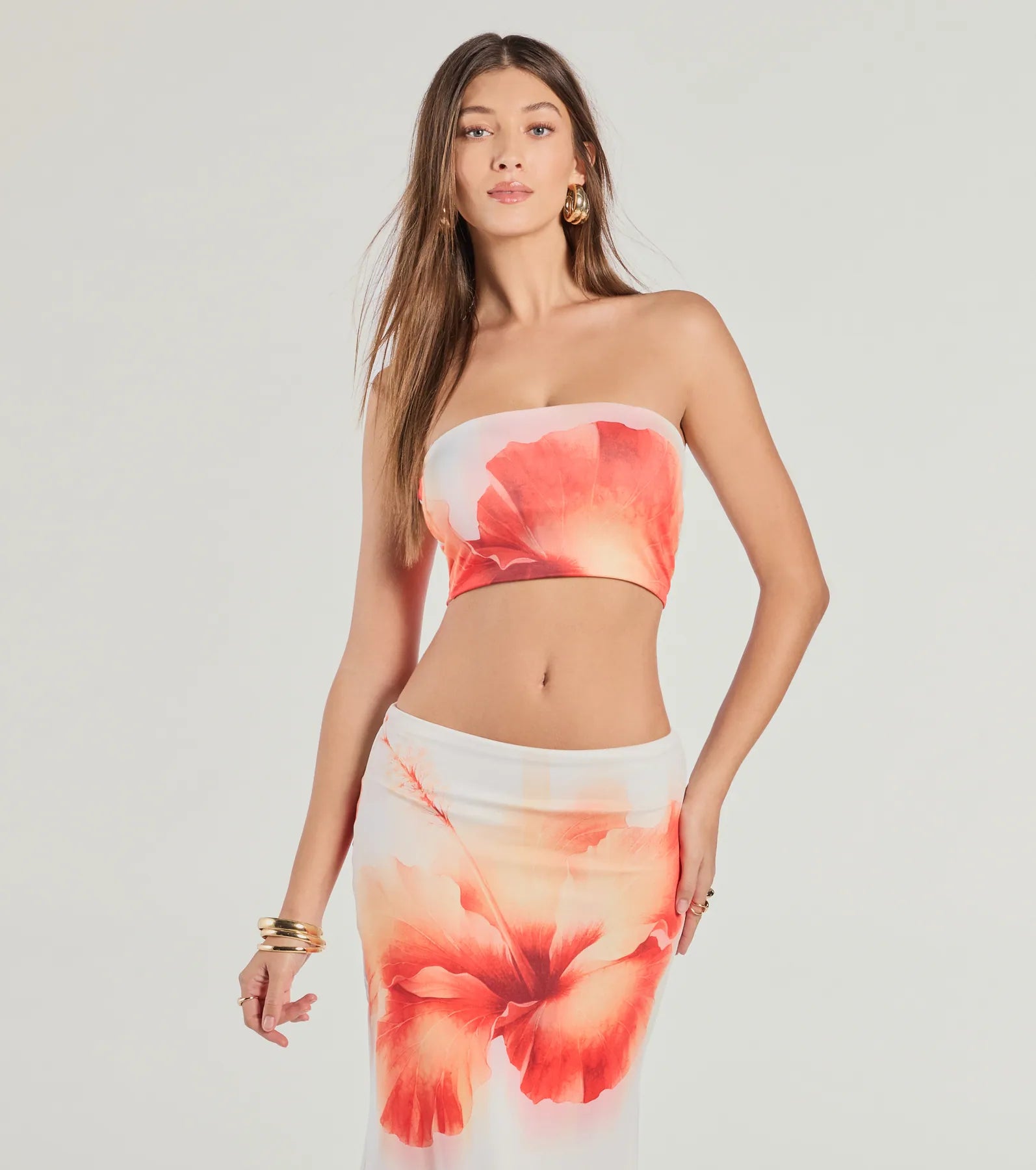 Premium Floral Print Crop Top - Ultimate Summer Style