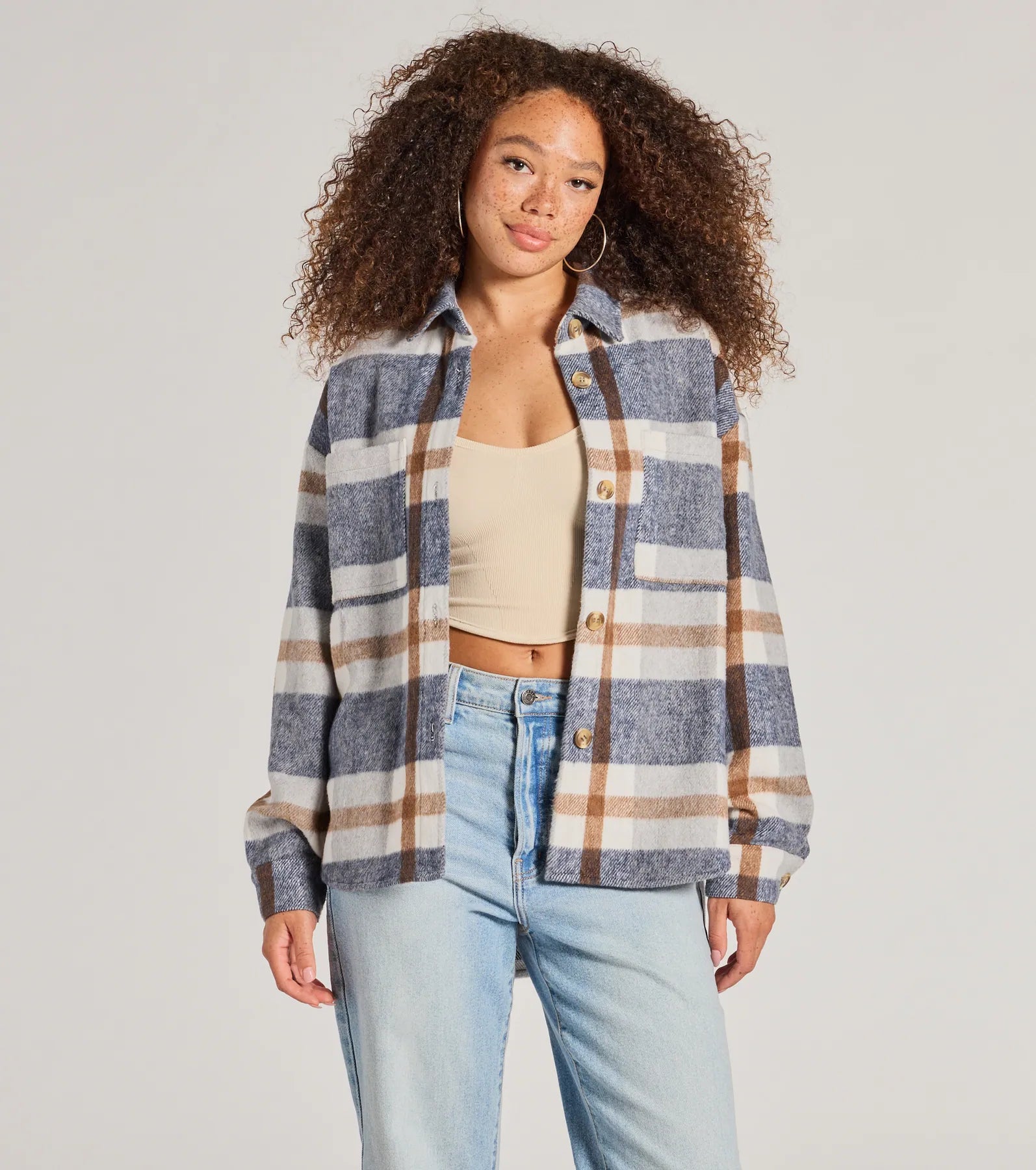 Premium Effortless Cutie Plaid Shacket - Ultimate Style Upgrade