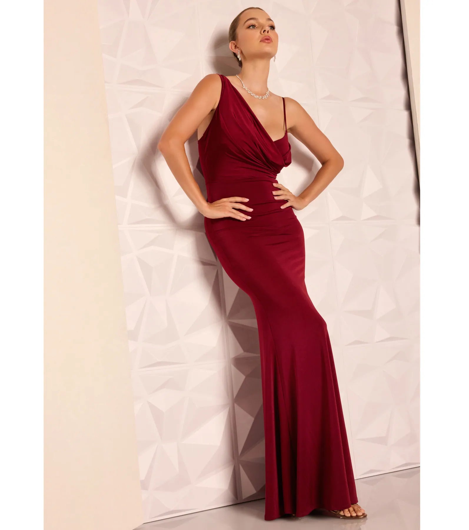 Margot Premium One-Shoulder Mermaid Evening Dress