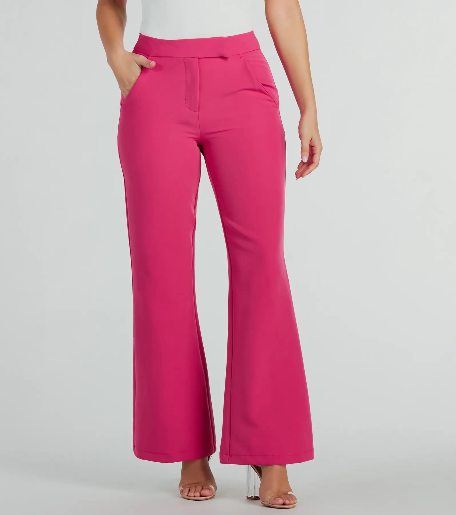 Ultimate Chic High Waist Straight-Leg Office Pants