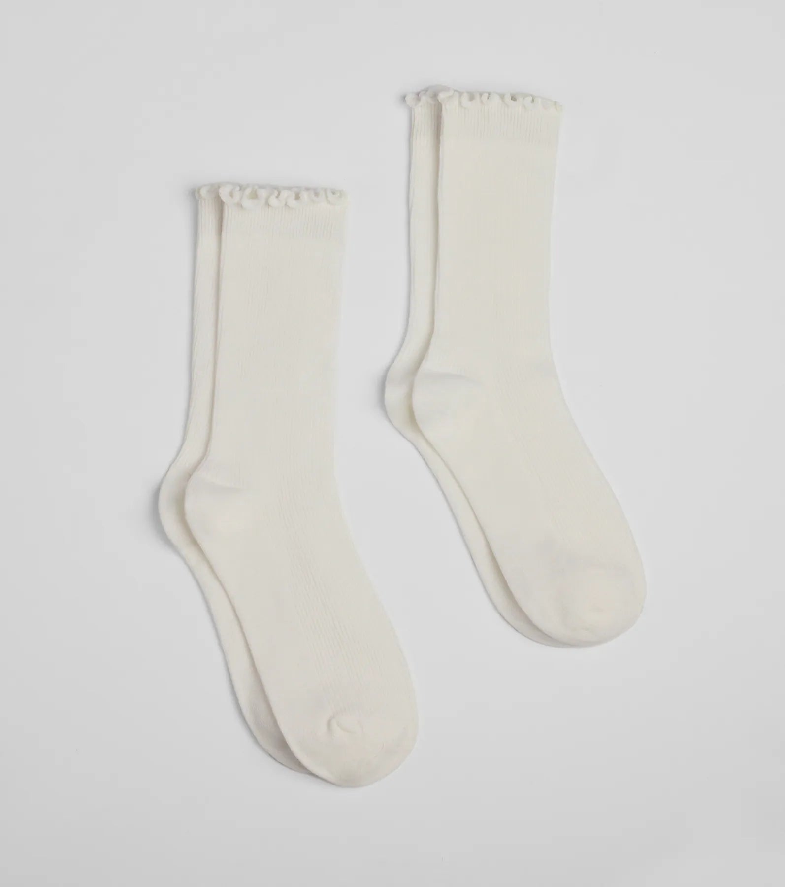 Ultimate Style Duo: Premium Ruffle Trim Socks