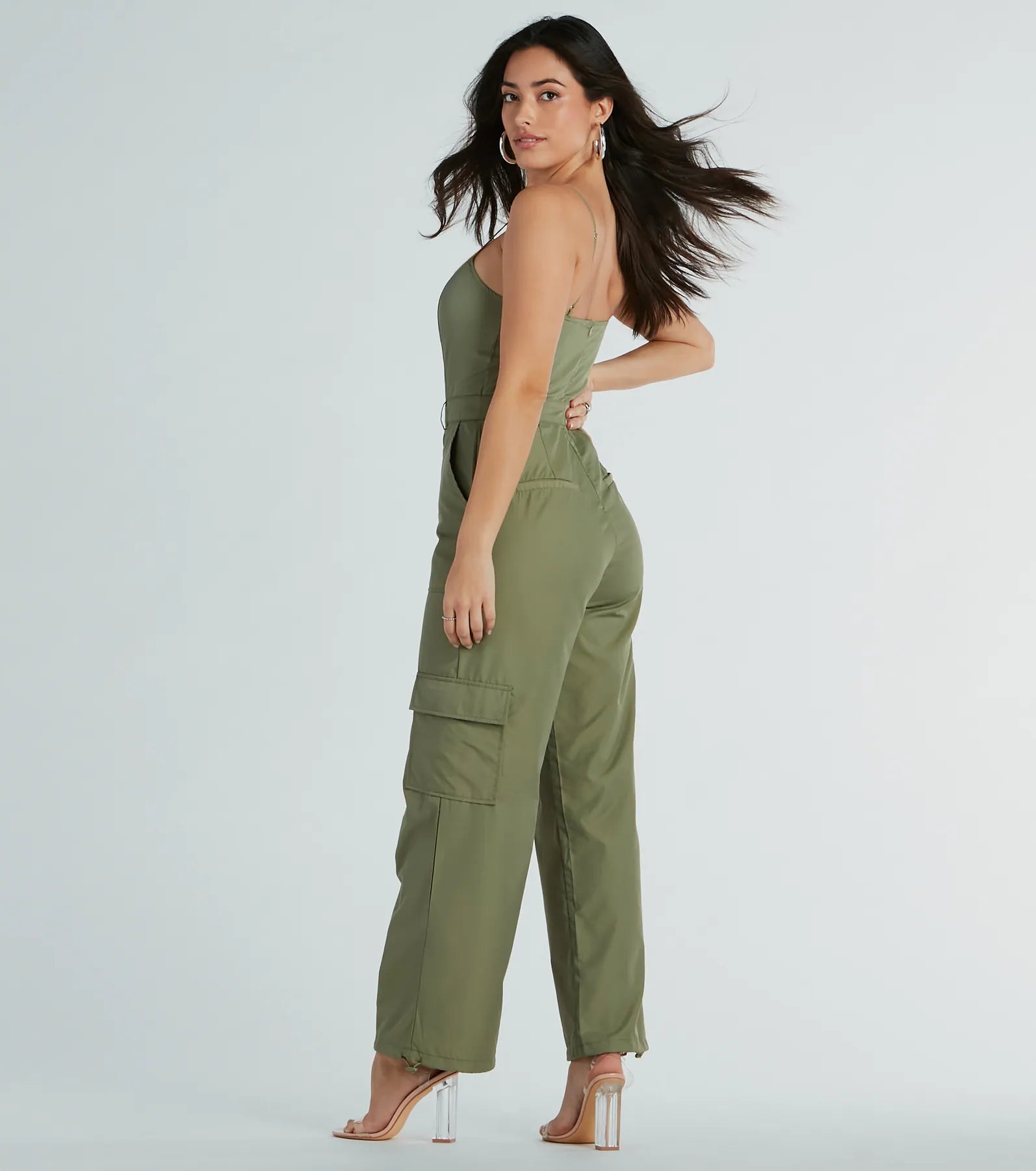 Premium Nylon Cargo Jumpsuit - Ultimate Casual Getaway Style