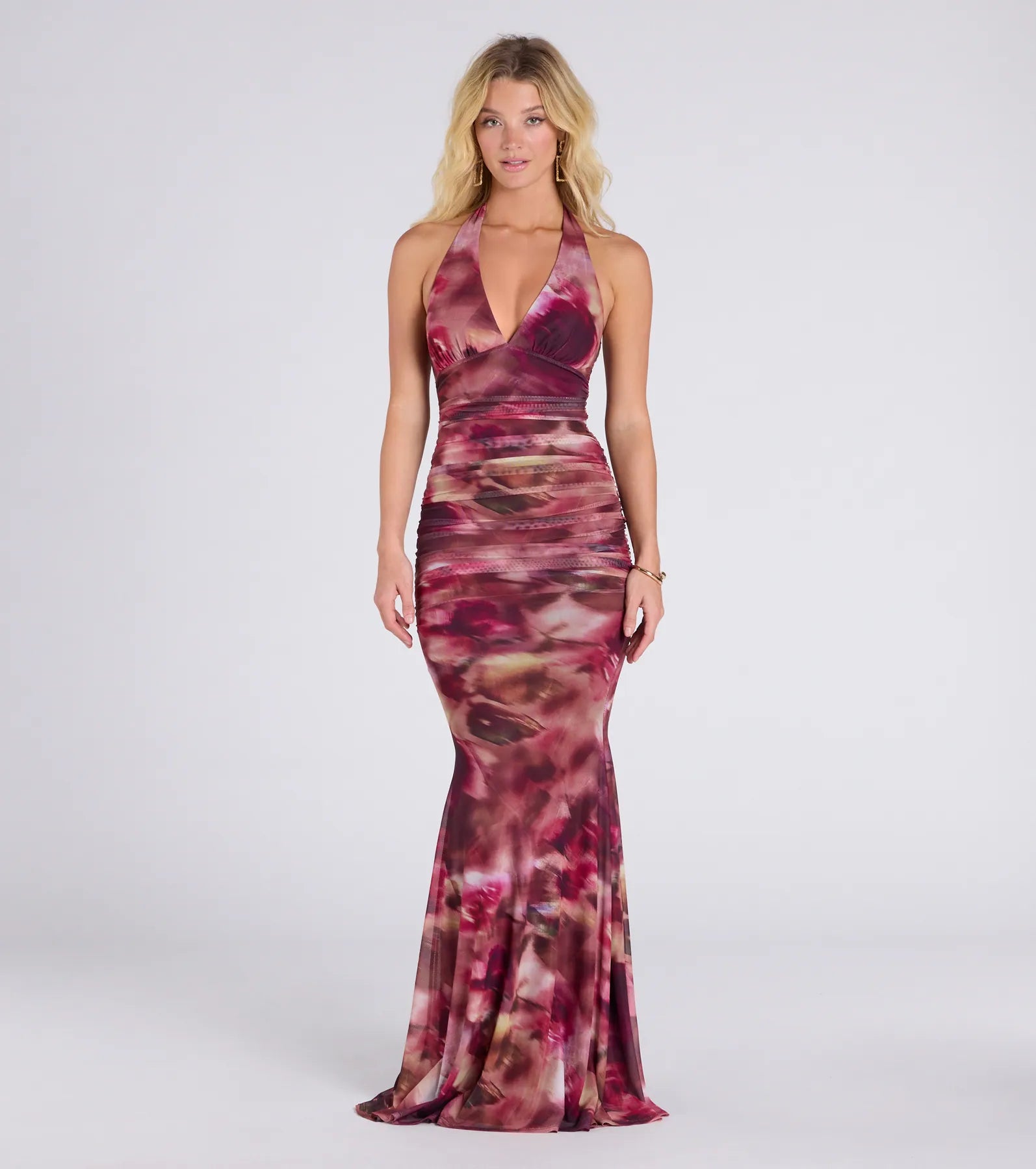 Premium Kelsey Halter Mermaid Gown for Formal Events