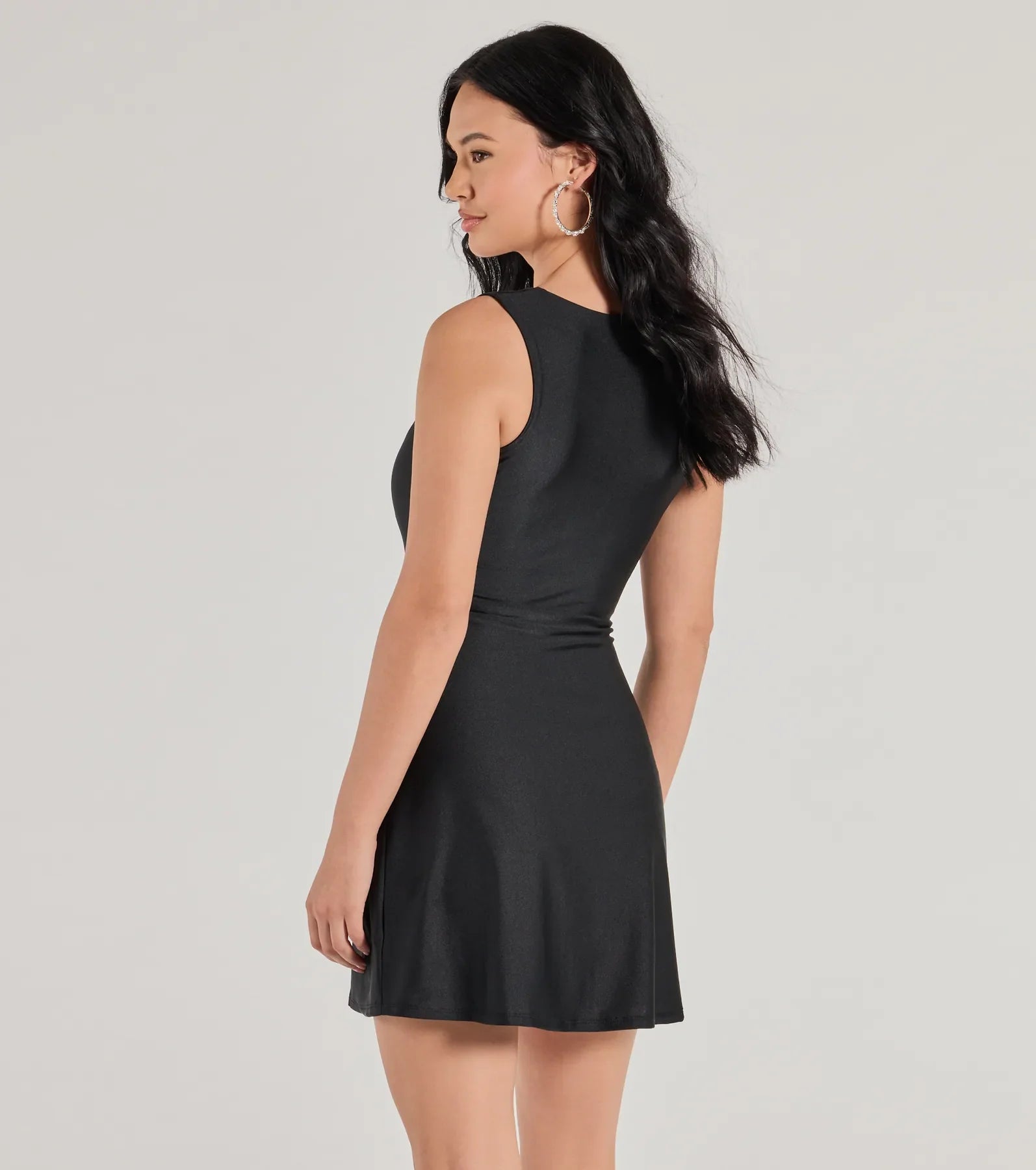 Ultimate Style Goals Square Neck A-Line Mini Dress