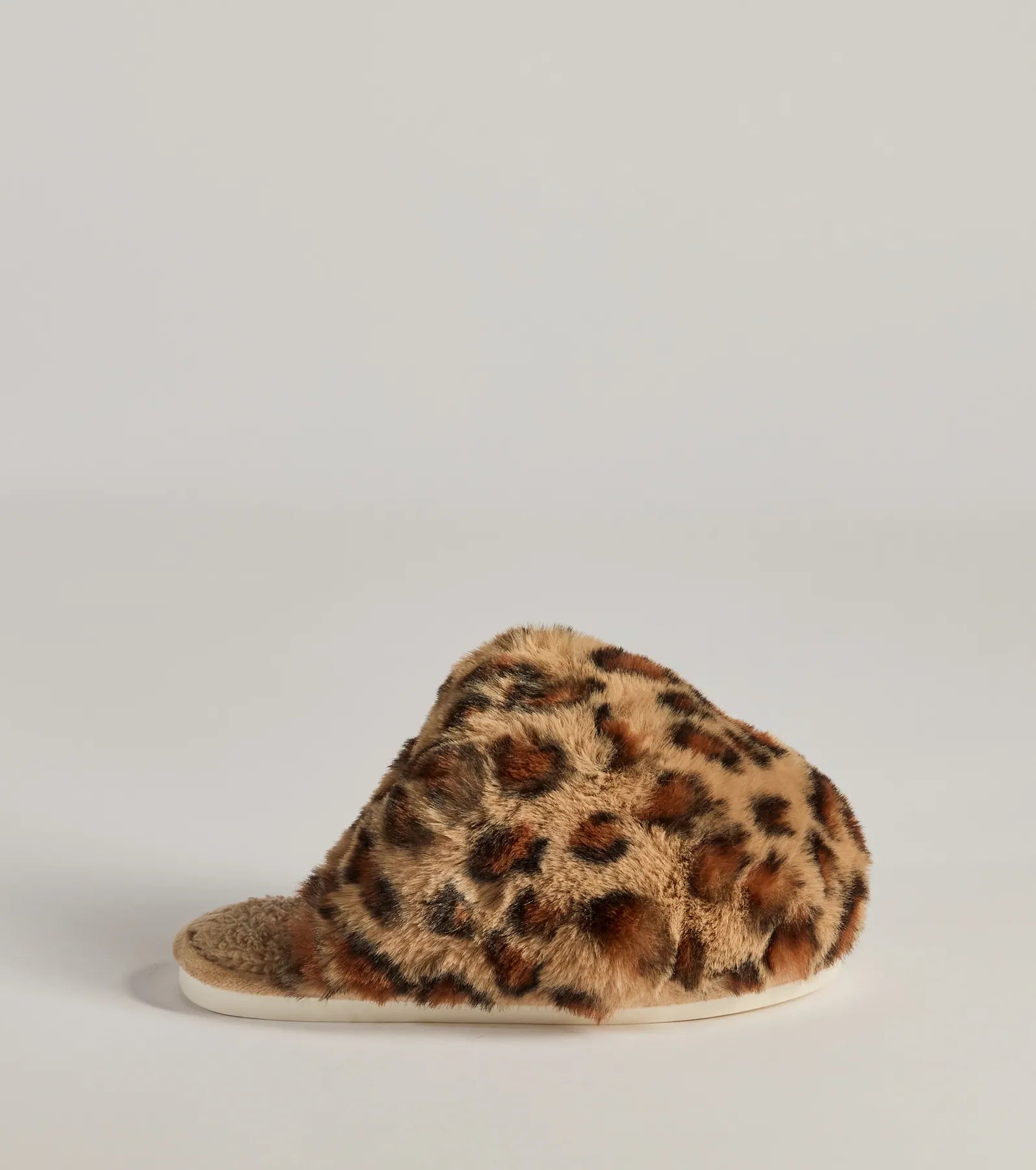 Premium Faux Fur Leopard Print Lounge Slippers - Ultimate Comfort