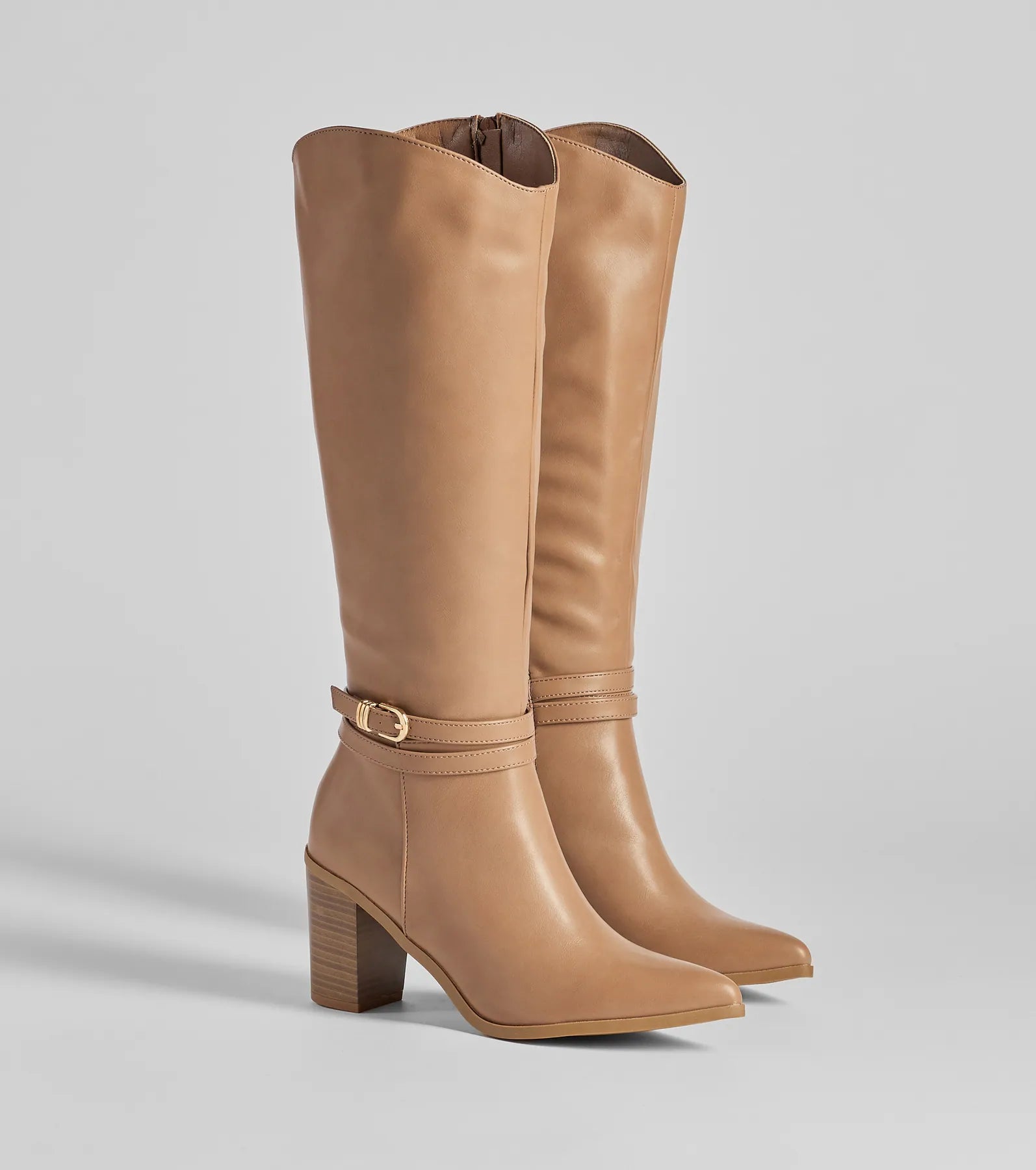 Ultimate Chic Buckle Boots - Under-The-Knee Style