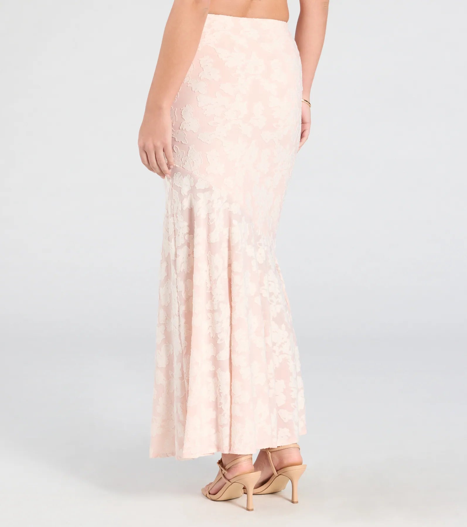 Ultimate Romance Me Floral Jacquard Maxi Skirt