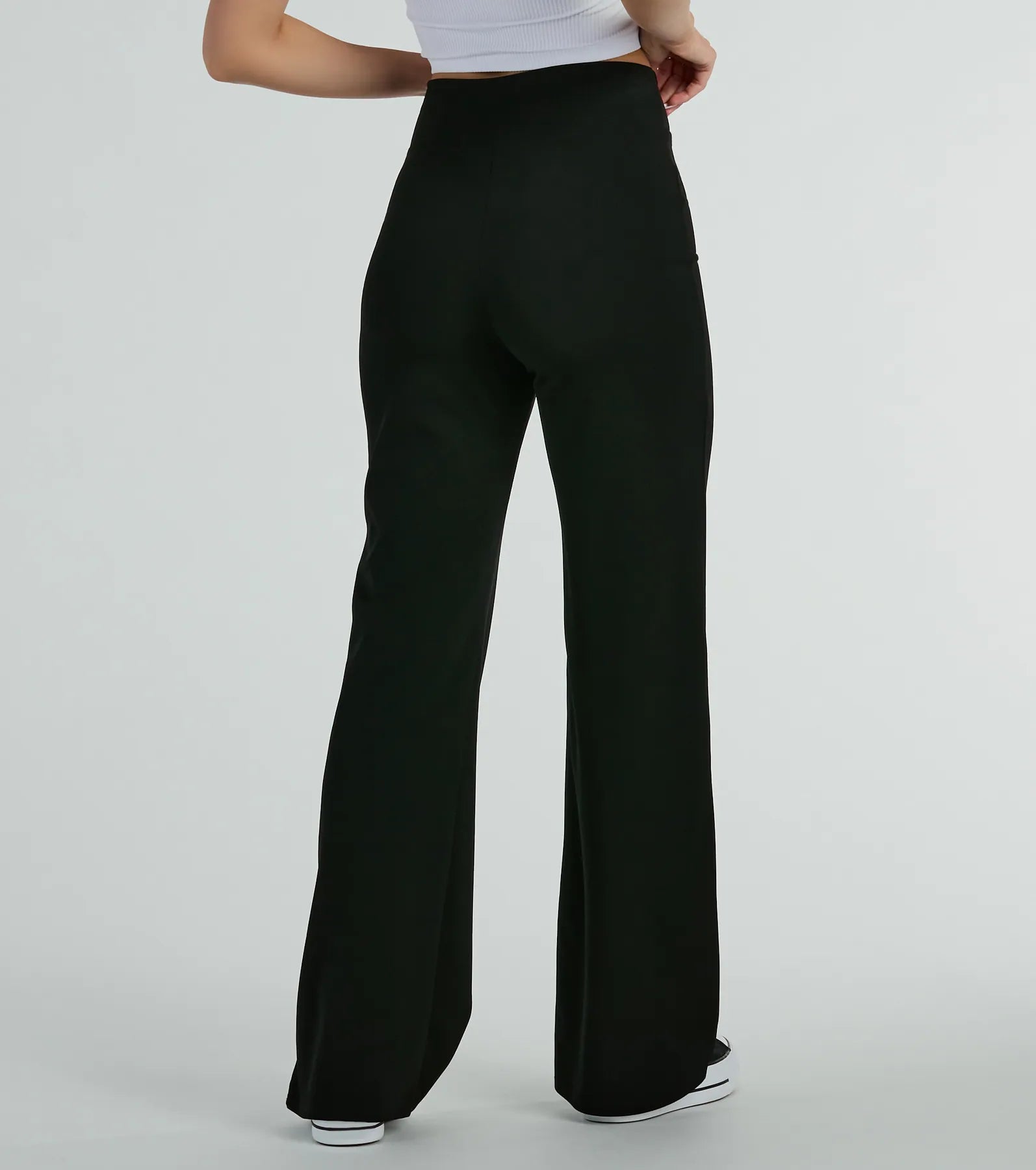 Premium Chic Confidence Buckle Accent Trouser Pants