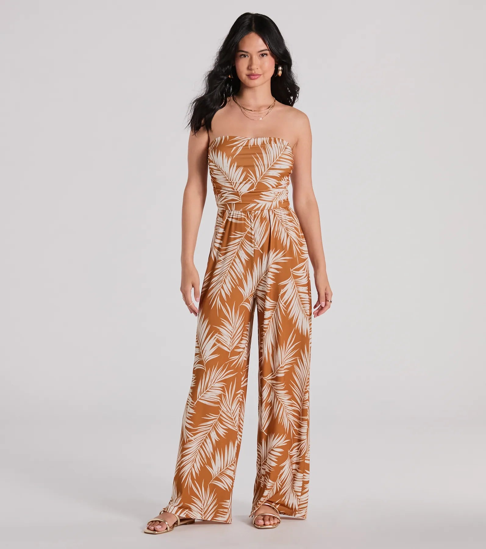 Ultimate Tropical Strapless Jumpsuit - Prep for Paradise