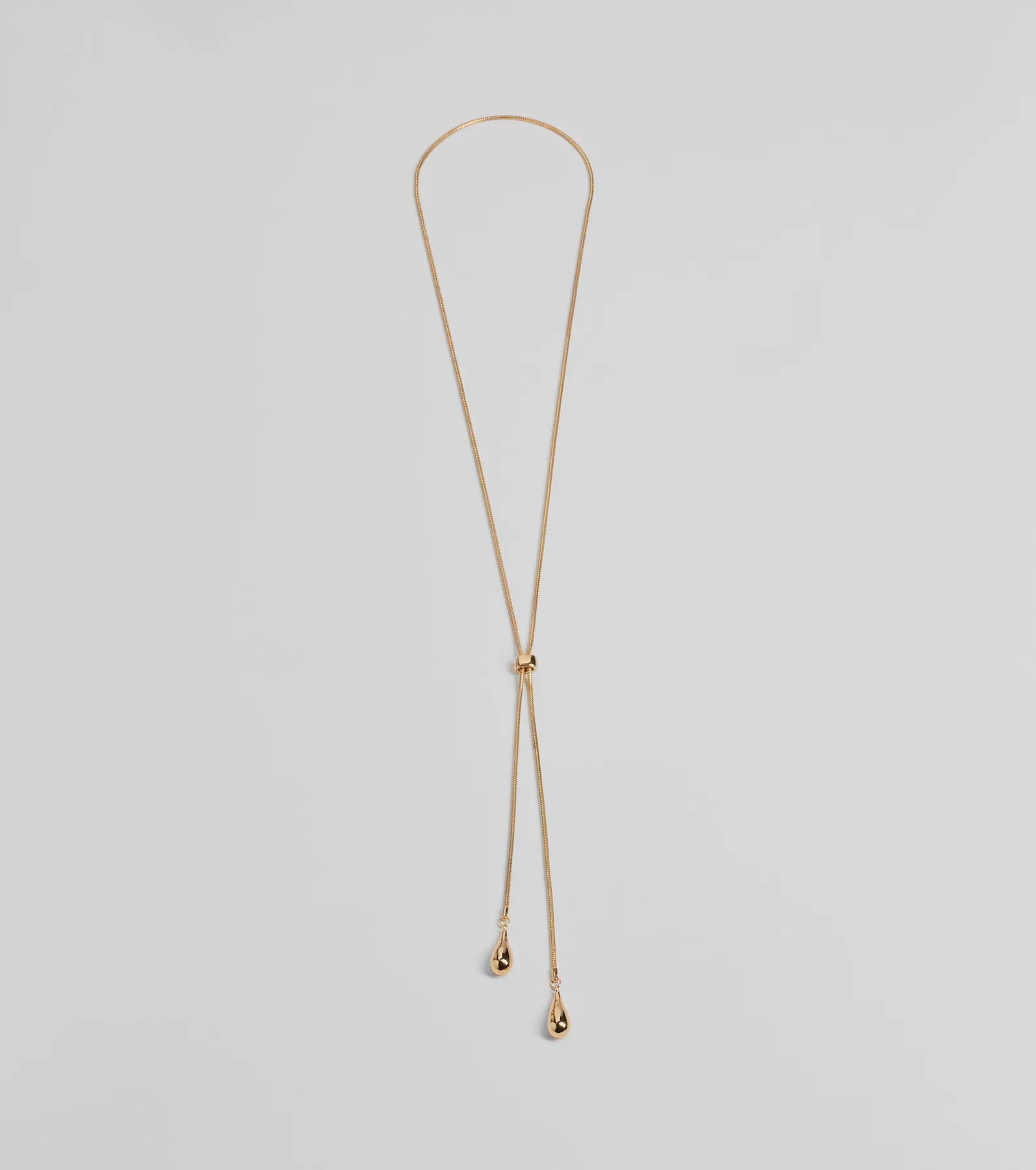 Premium Teardrop Lariat Necklace - Elegant & Adjustable