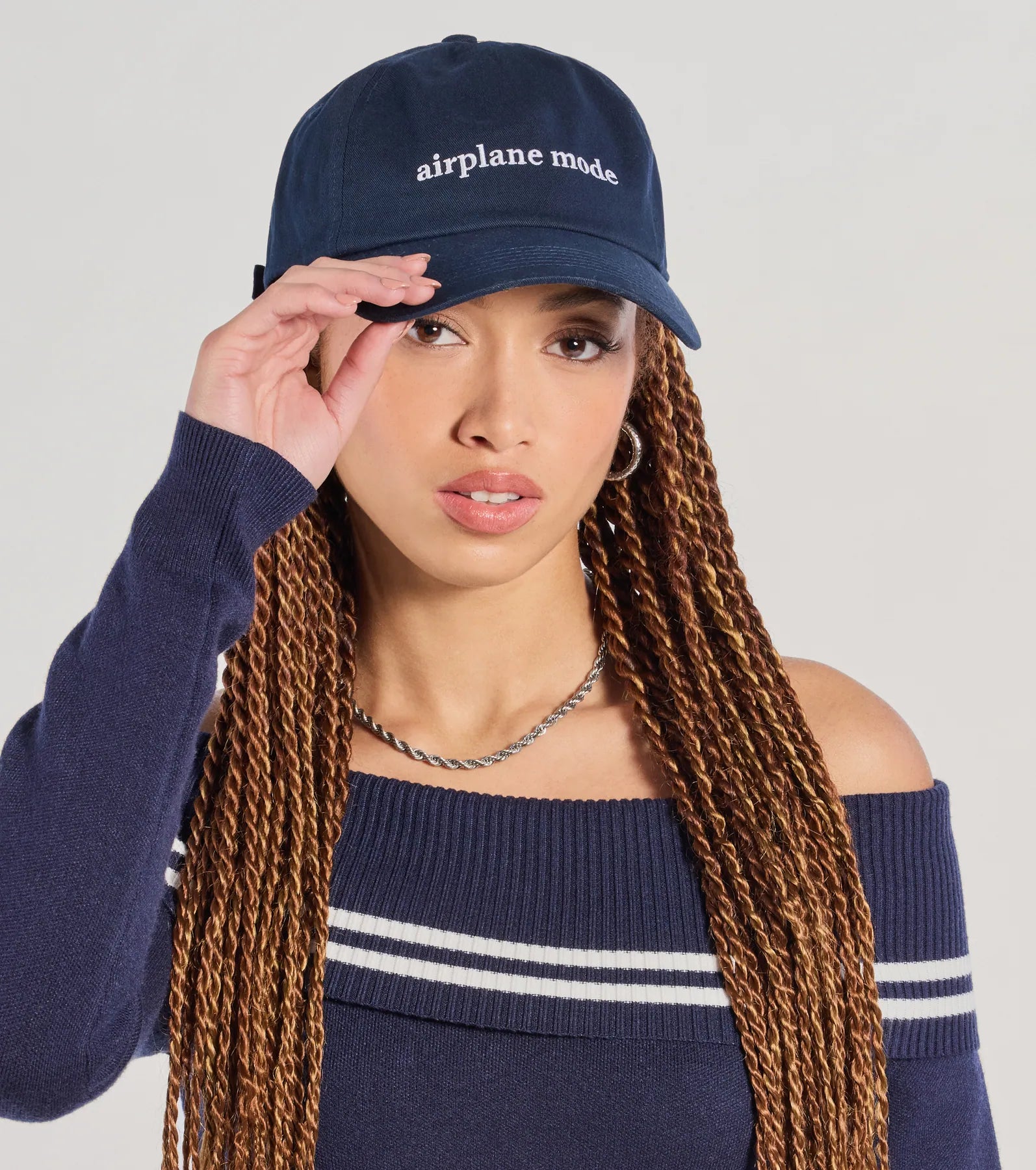 Premium Airplane Mode Script Baseball Cap - Upgrade Your Style