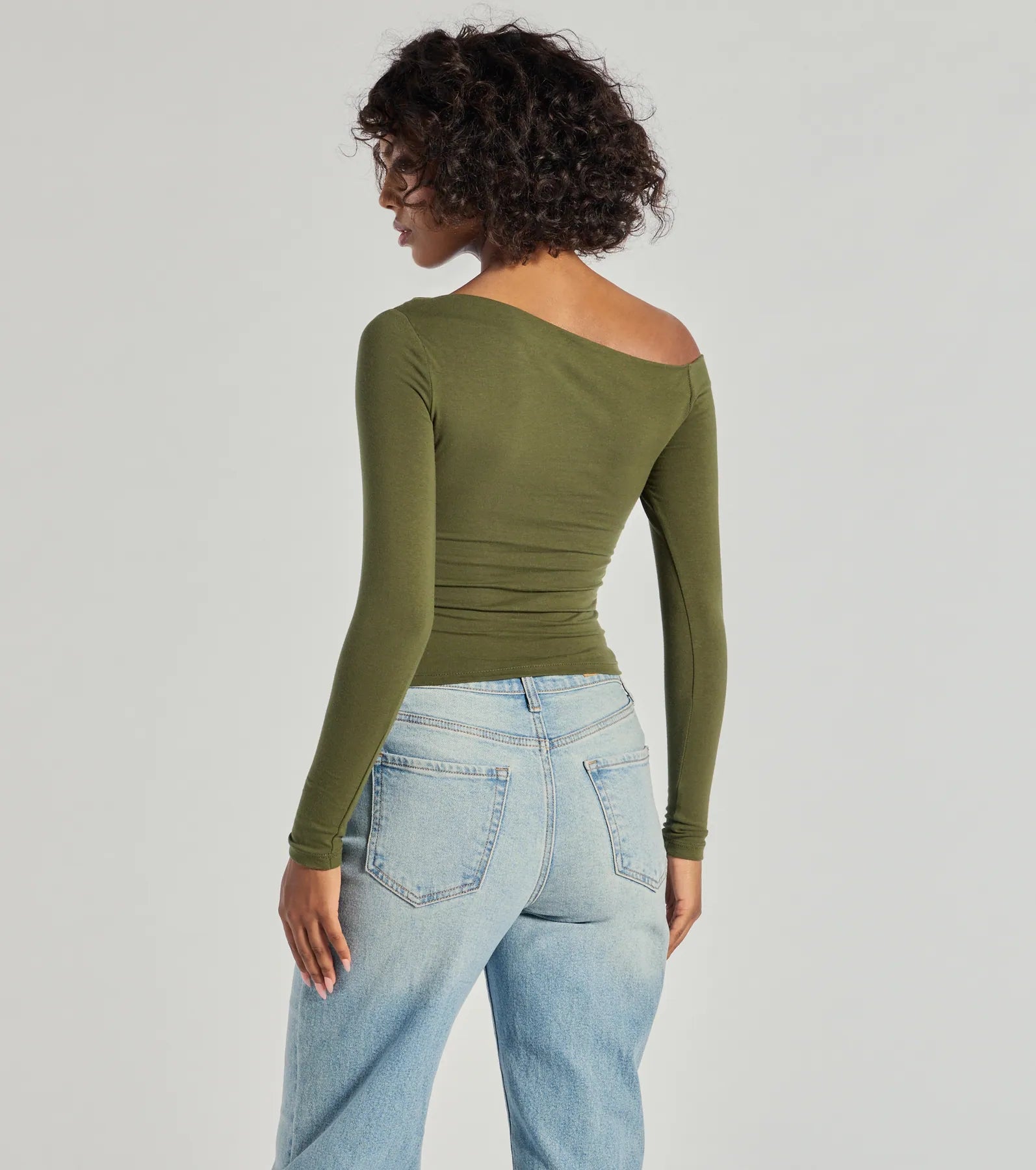 Ultimate Chic Off-Shoulder Long Sleeve Crop Top