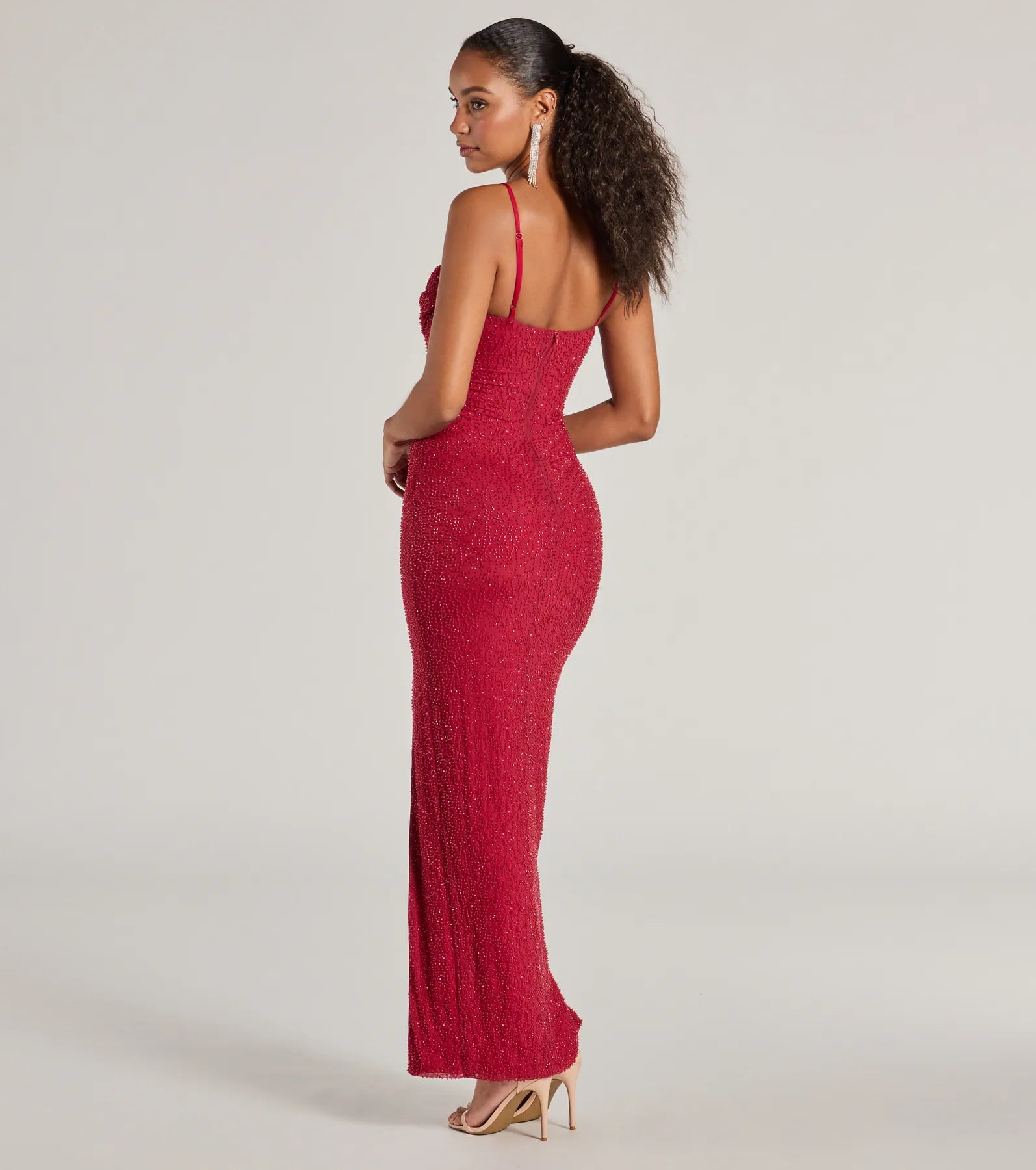 Ultimate Klara Faux Pearl Beaded Evening Gown