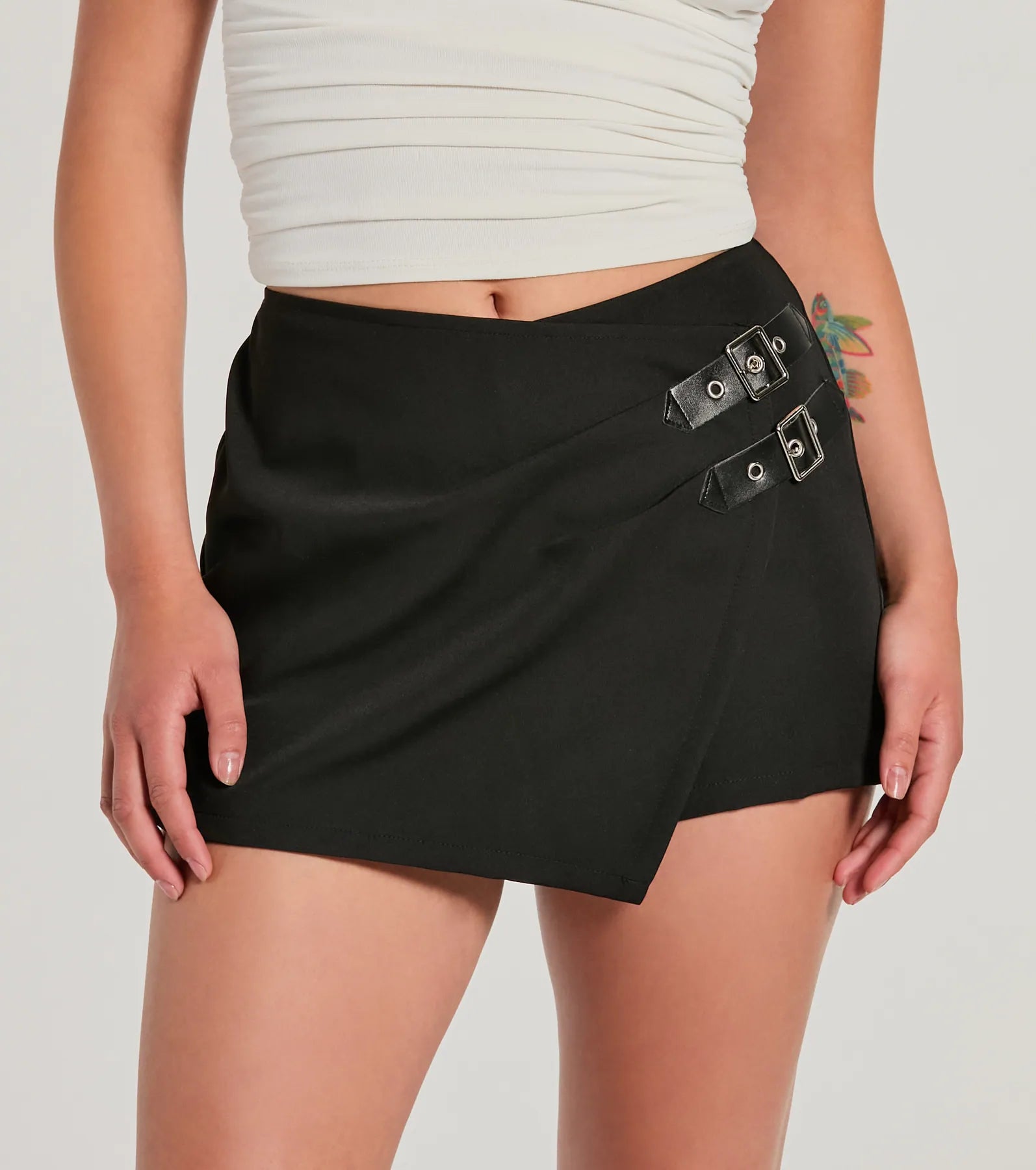 Ultimate Adventurer Buckle Wrap Mini Skort
