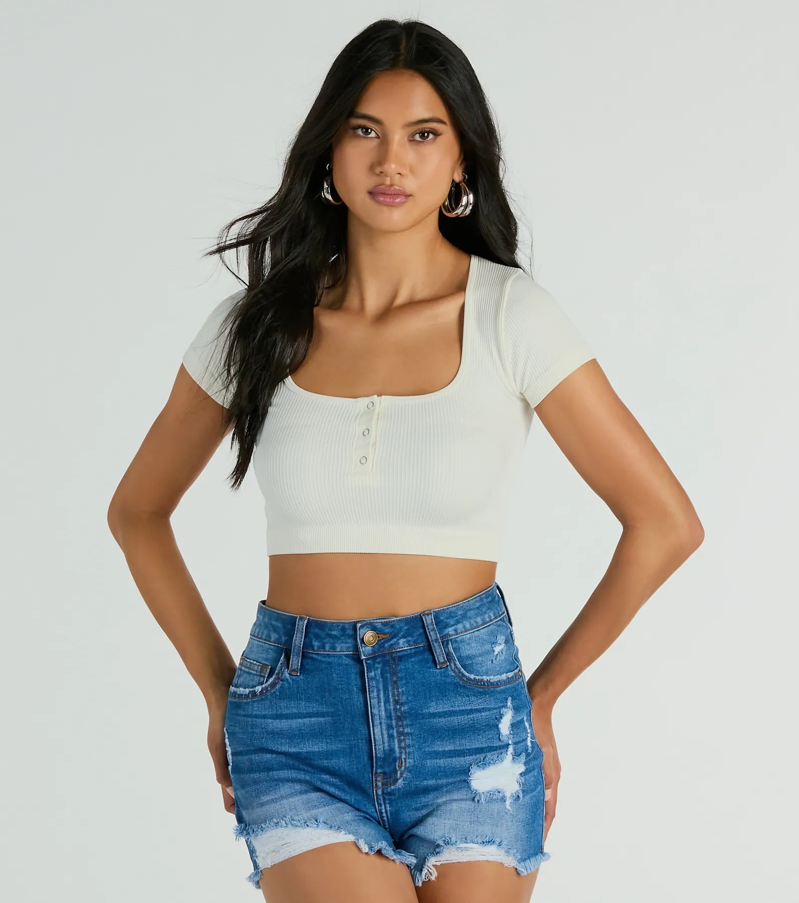 Ultimate Muse Rib Knit Crop Top - Premium Style Upgrade