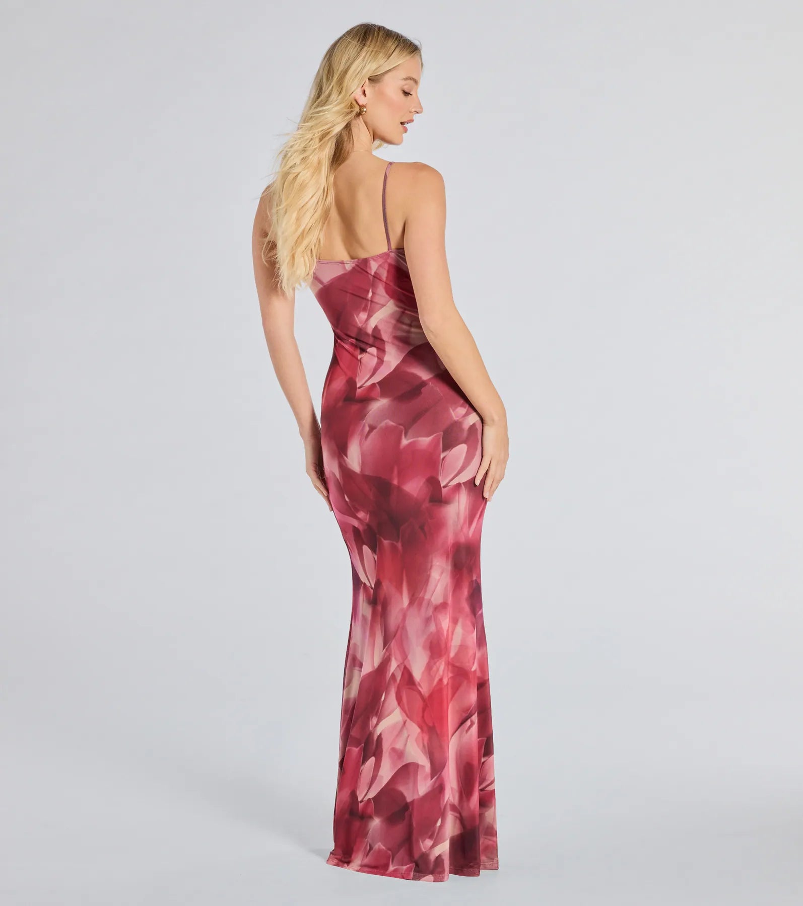 Ultimate Paradise Floral Mesh Maxi Dress