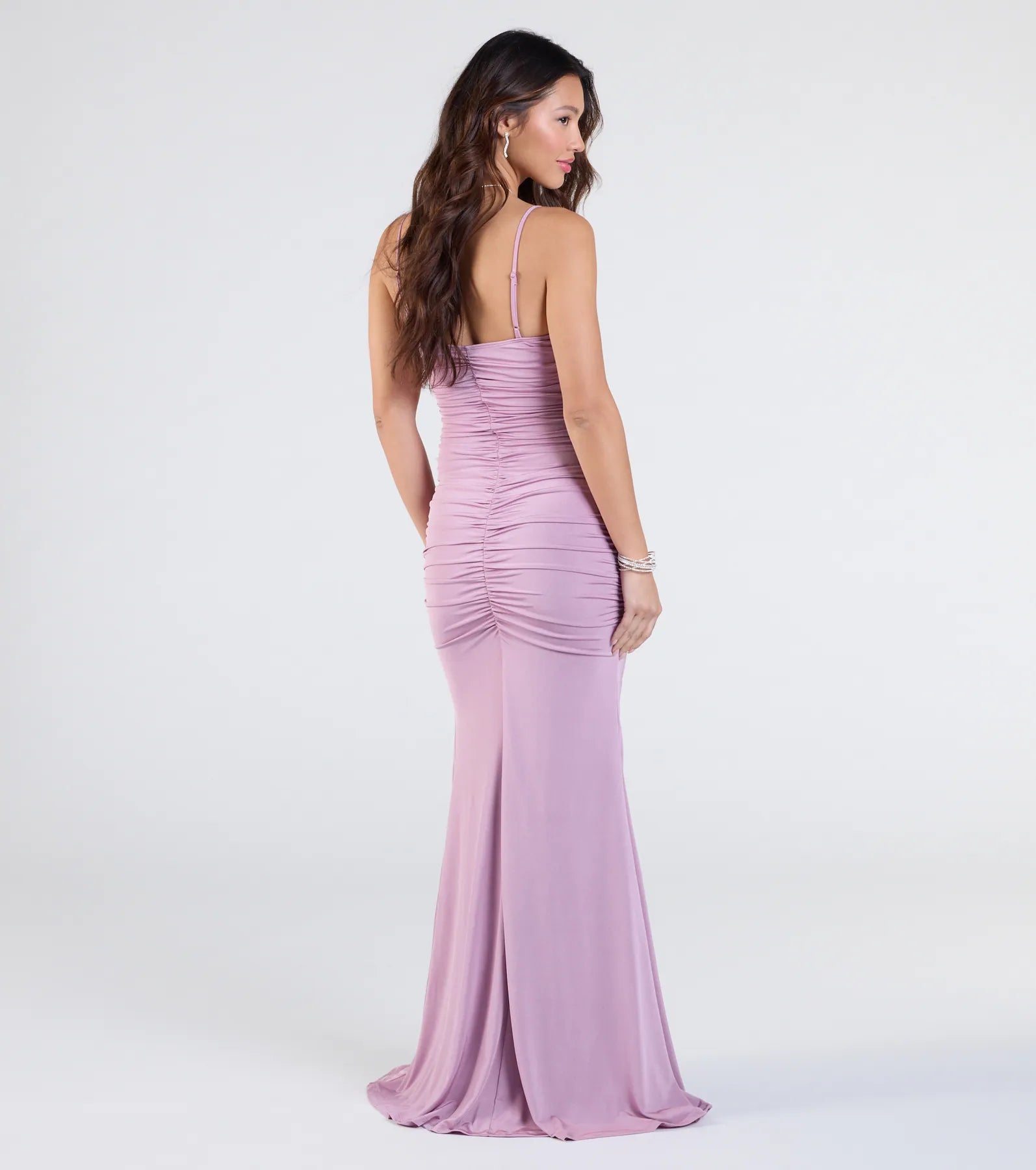 Ultimate Elegance: Justine V-Neck Mermaid Formal Dress