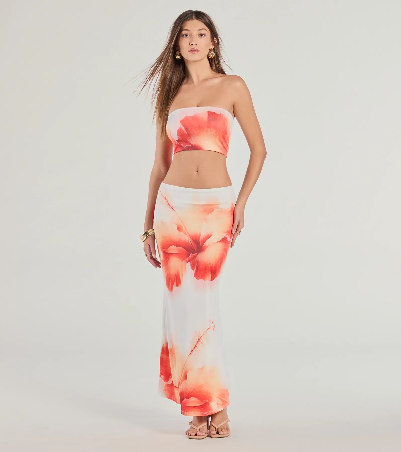 Premium Floral Print Maxi Skirt - Ultimate Style Statement