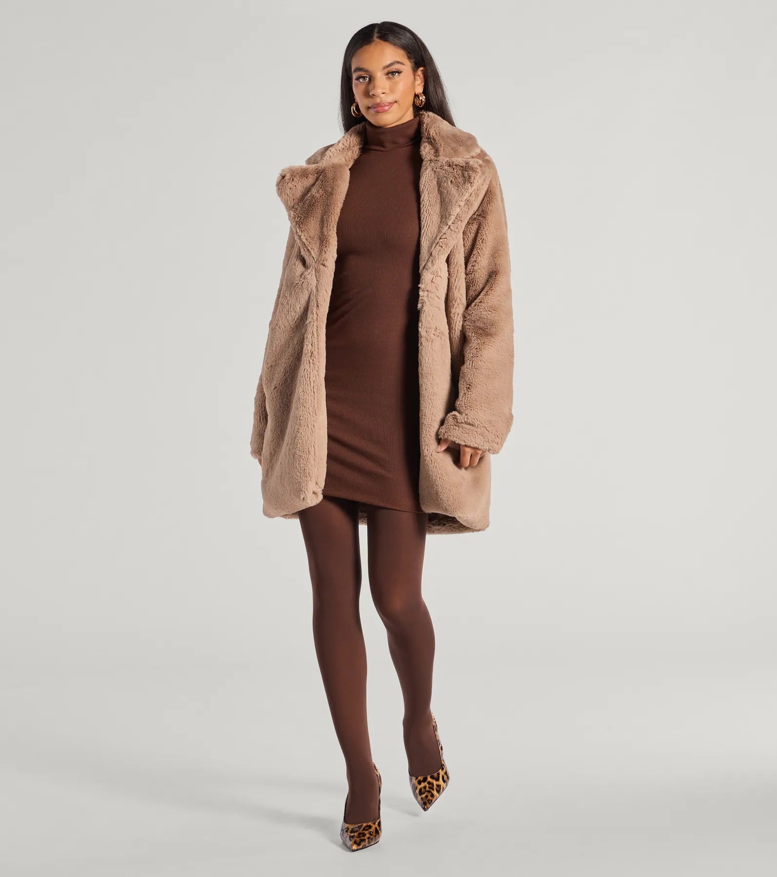 Premium Luxe Faux Fur Trench Coat - Ultimate Winter Style