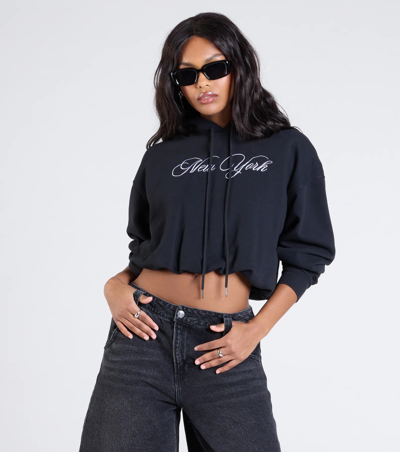 Premium New York Bubble Crop Hoodie - Ultimate Comfort Style