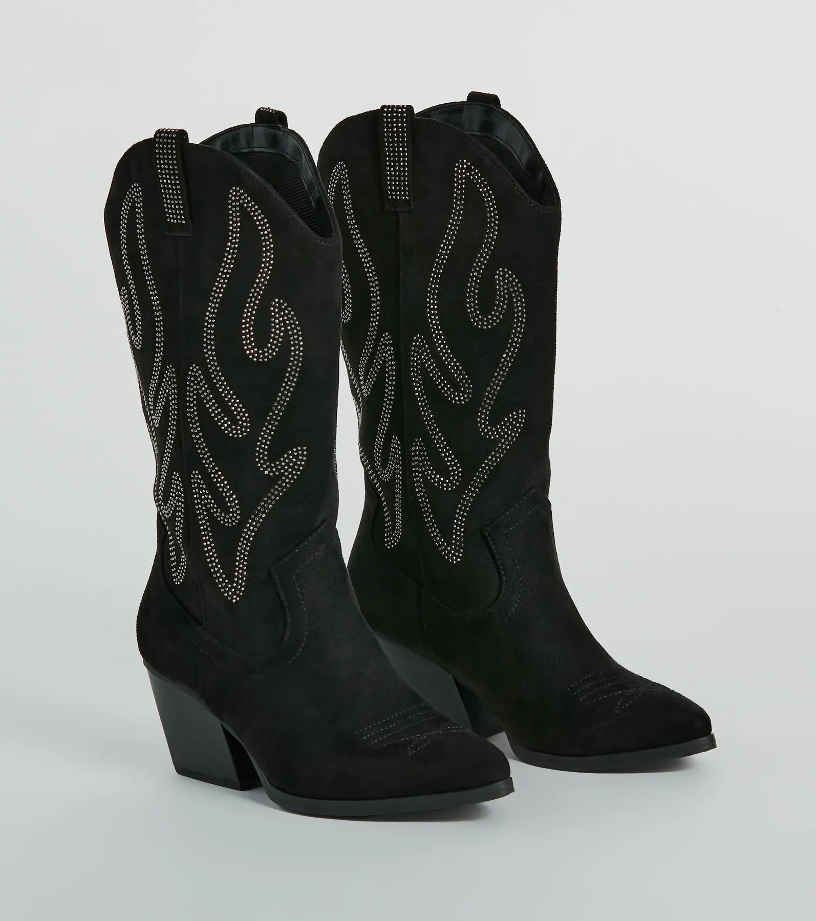 Premium Rhinestone Western Boots - Country Chic Style