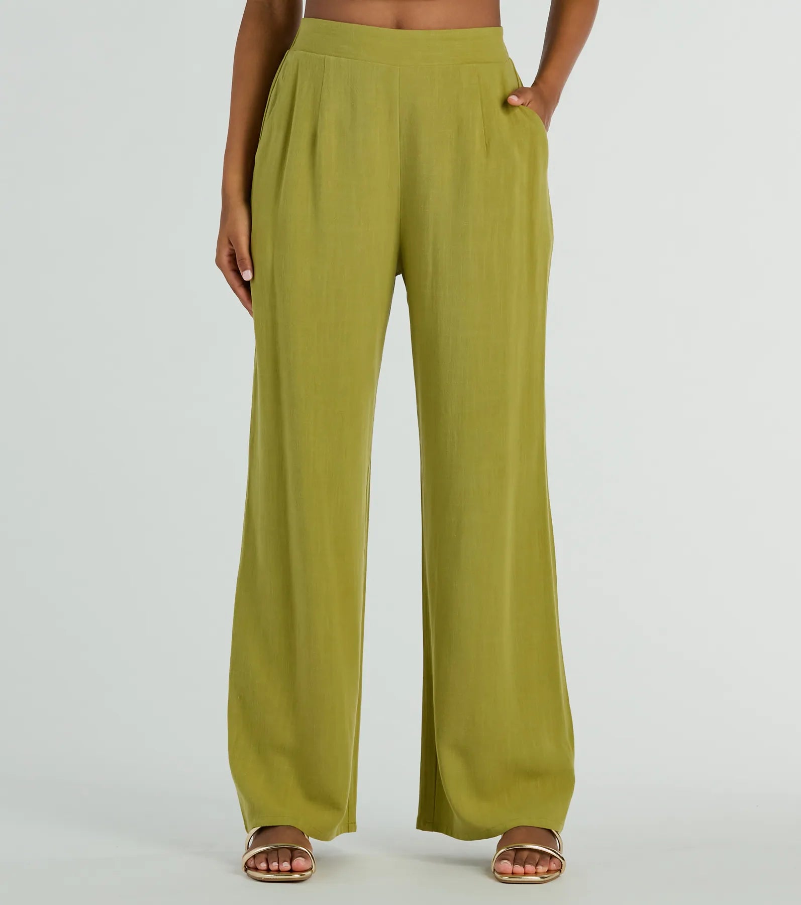 Premium High-Rise Linen Palazzo Pants – Effortless Summer Style