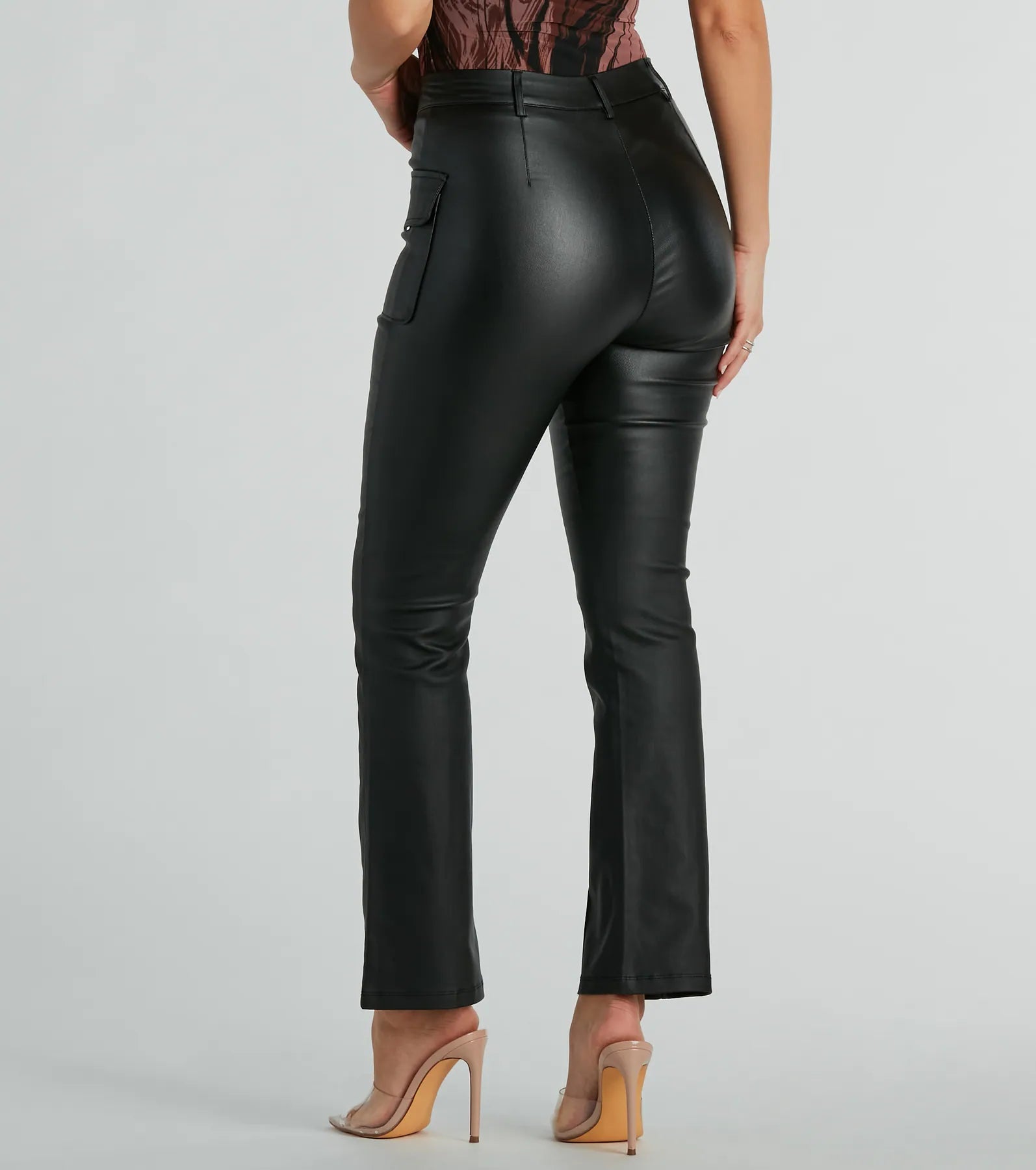 Premium Faux Leather Straight-Leg Pants - Ultimate Style Upgrade