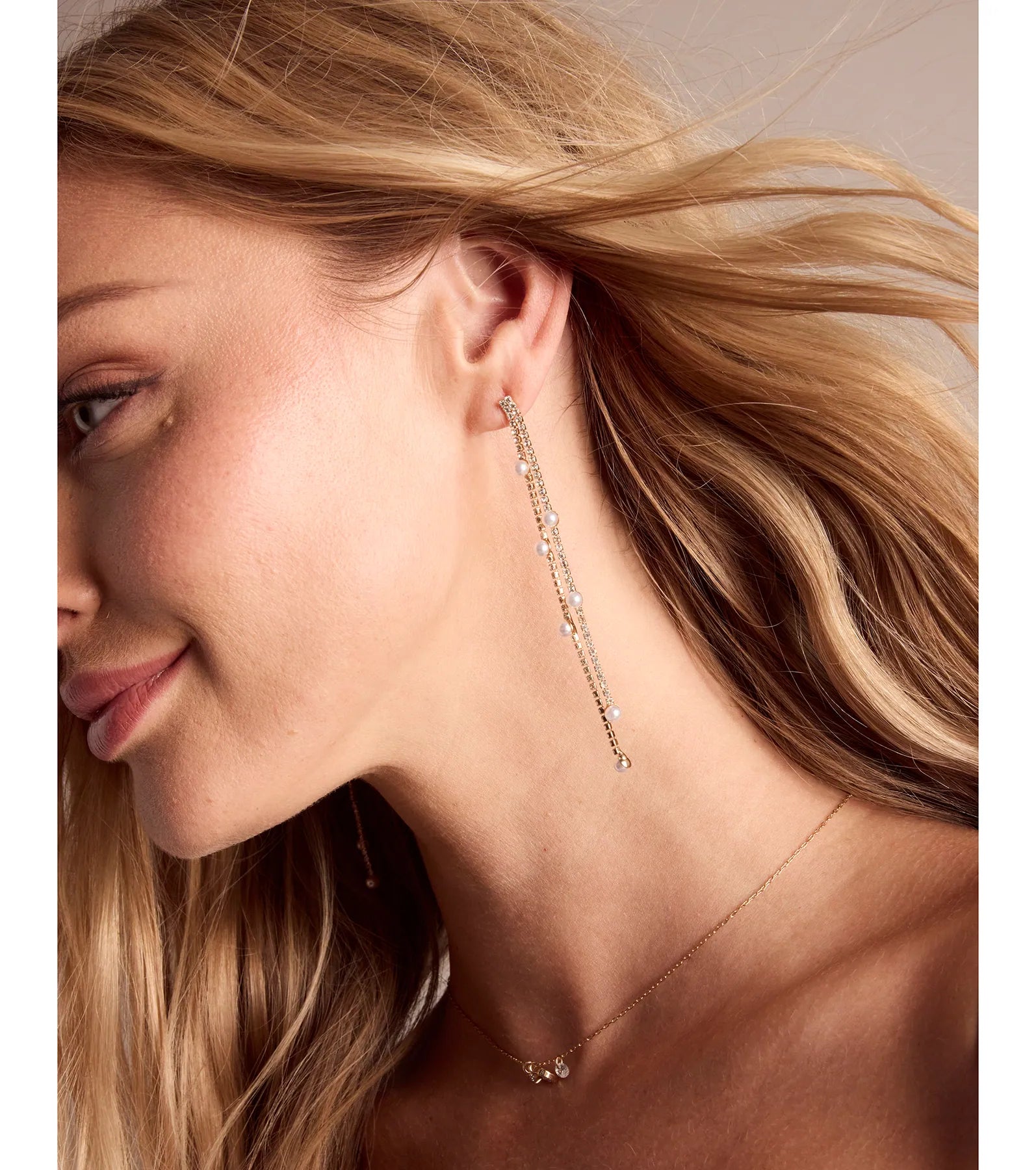Premium Luxe Faux Pearl & Rhinestone Earrings