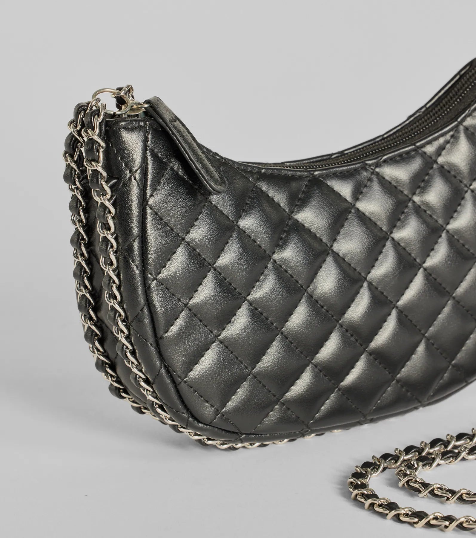 Premium Quilted Faux Leather Chain Handbag - Ultimate Style Statement