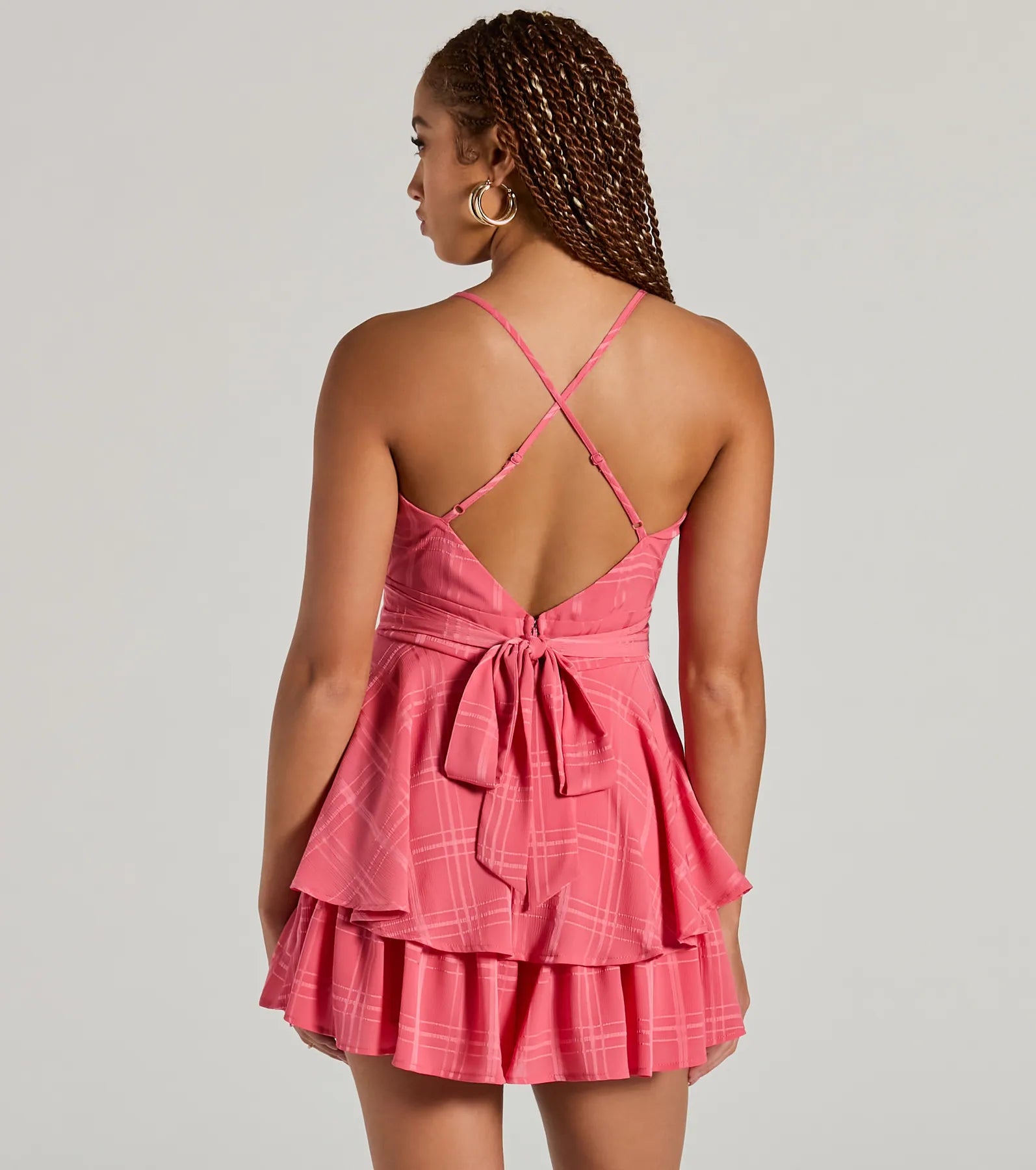 Ultimate Chiffon Romper - Surplice V-Neck & Strappy Design