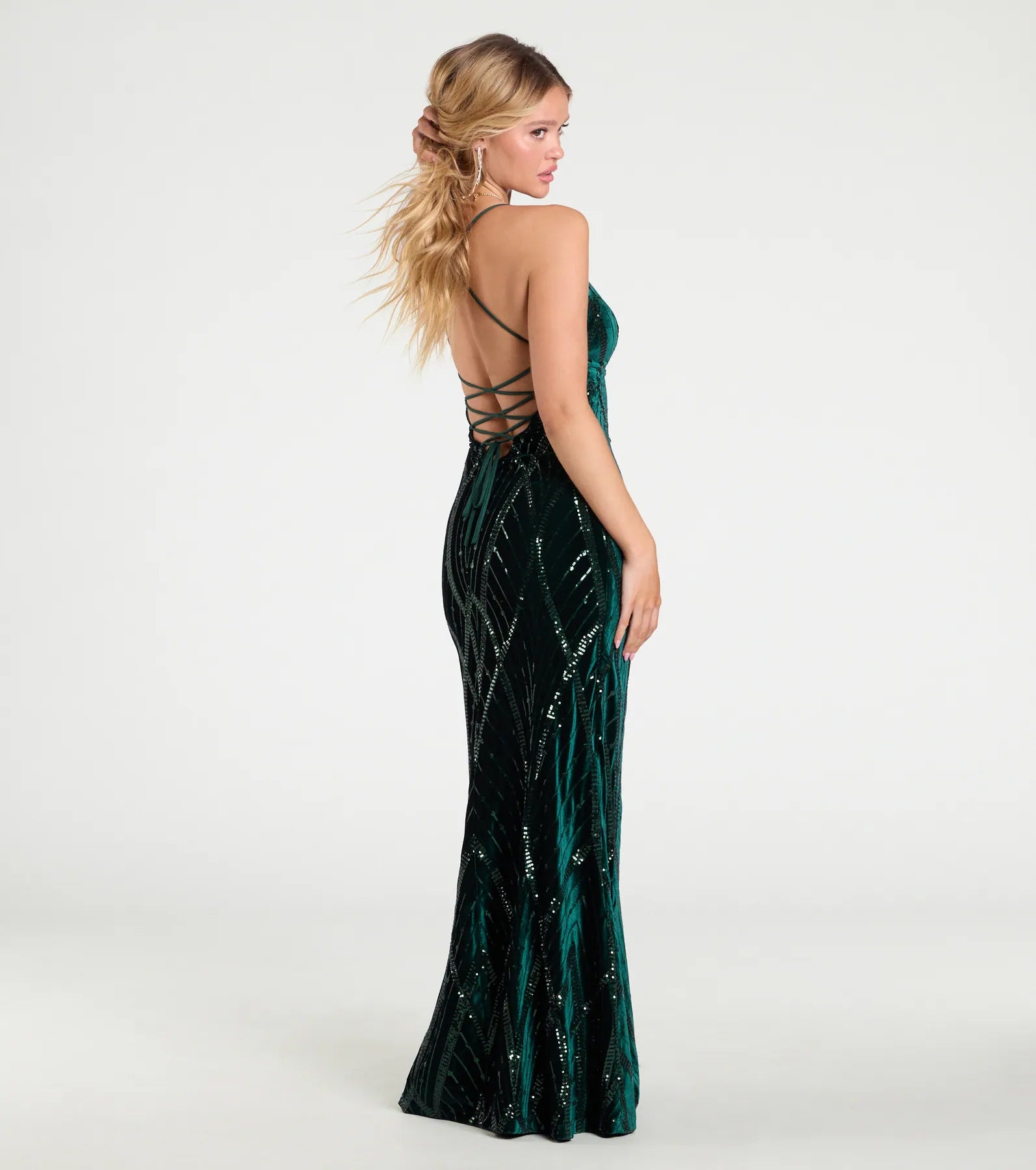 Ultimate Gisele Sequin Velvet Mermaid Dress – Luxe Glamour Redefined