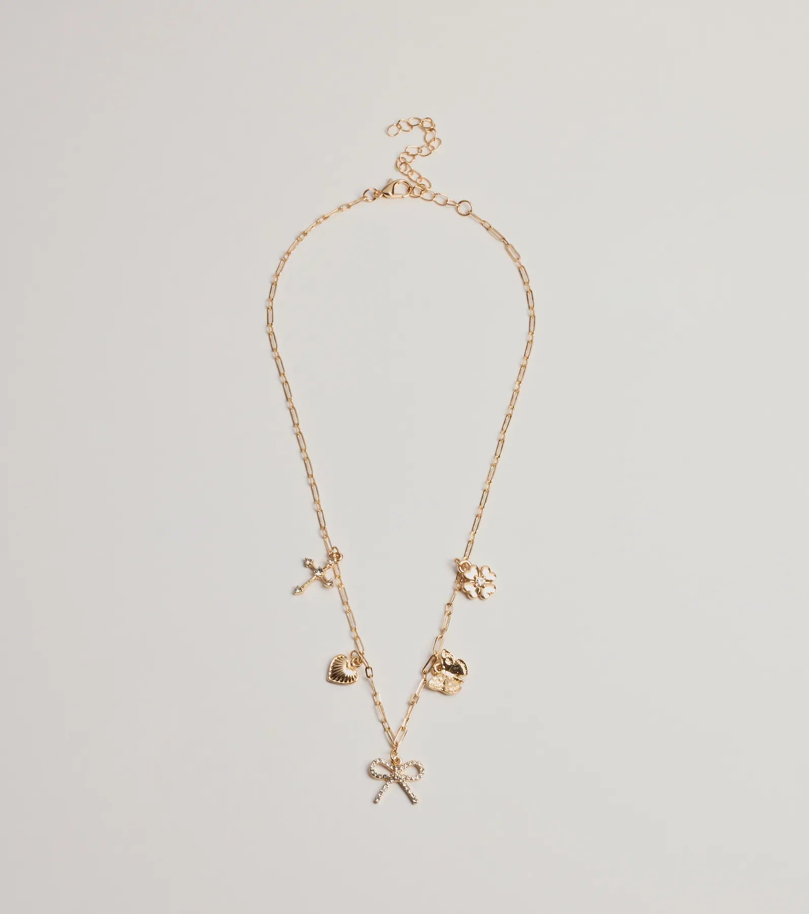 Ultimate Glam Multi-Charm Necklace: Elevate Your Style