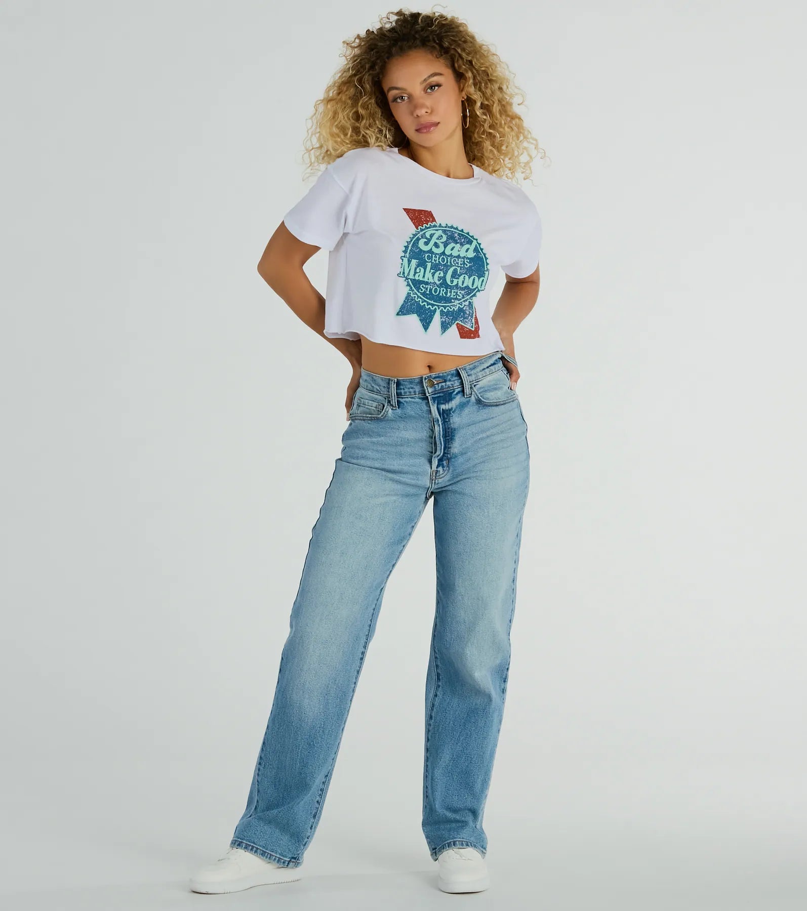 Ultimate Bad Choices Make Good Stories Cropped Tee