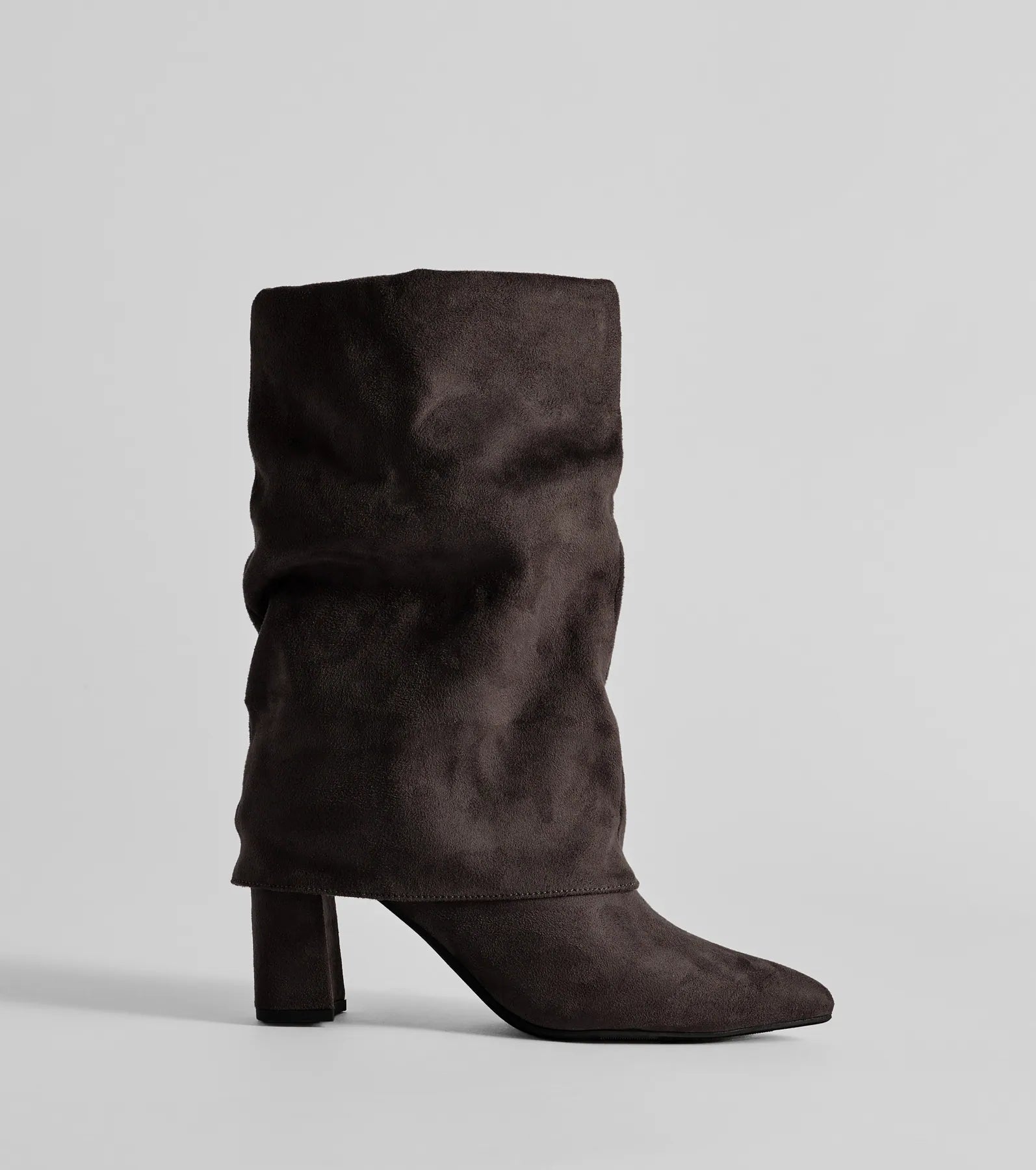 Premium Faux Suede Fold-Over Mid-Calf Boots - Ultimate Style Upgrade