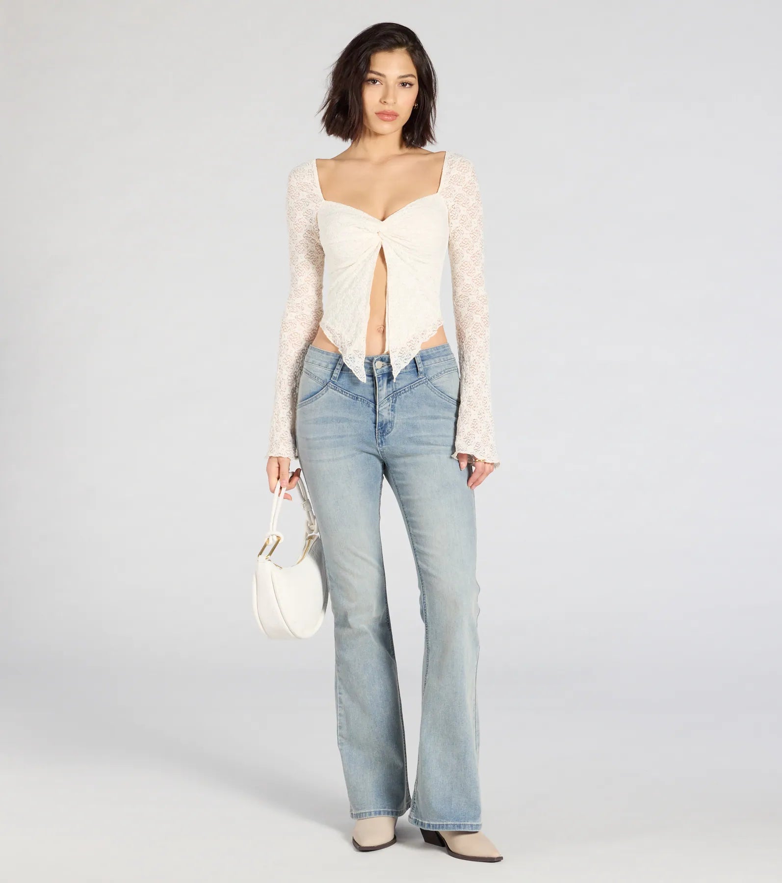Ultimate Allure Lace Long Sleeve Crop Top