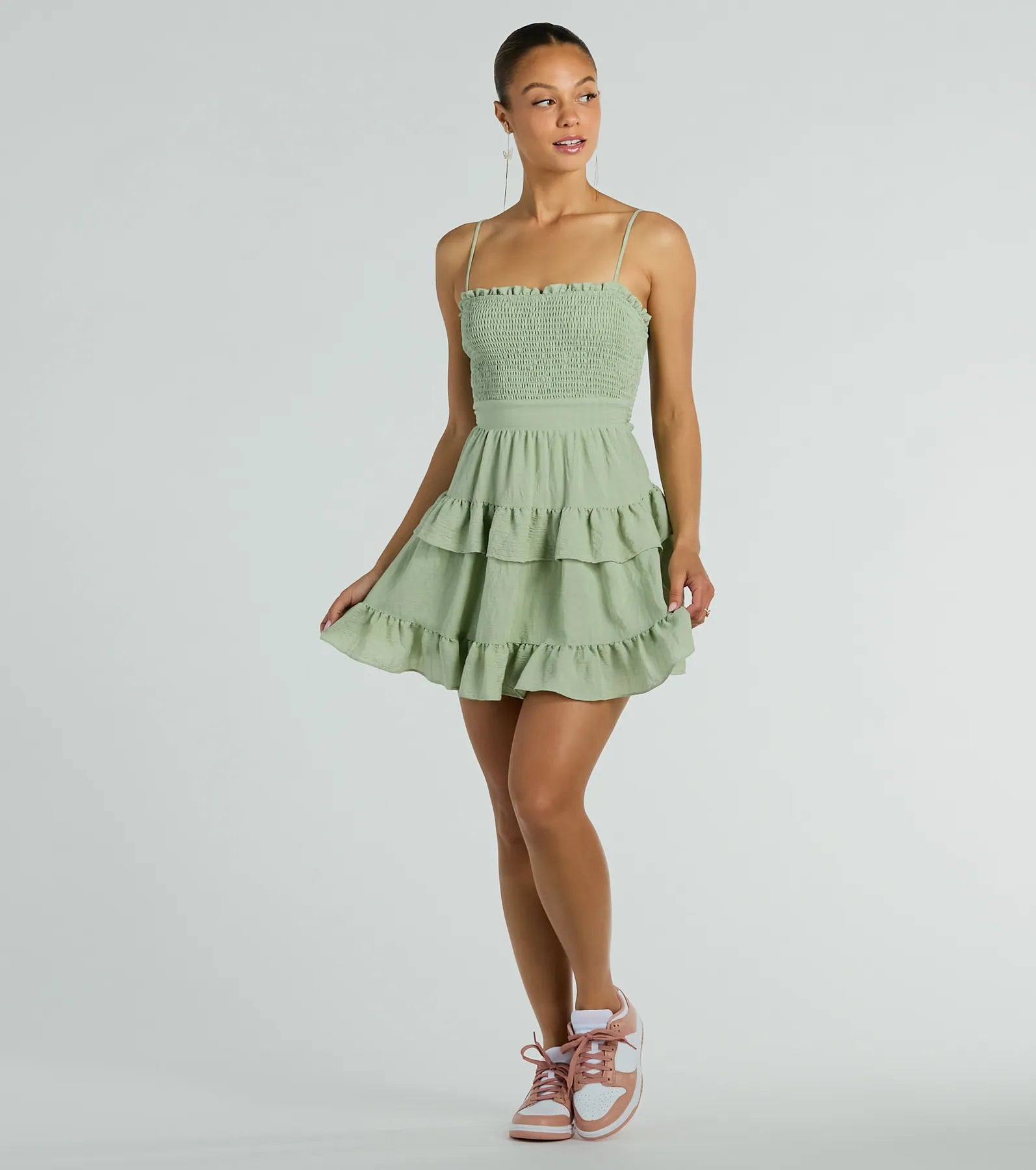 Ultimate Tea Time Ruffled Skater Dress