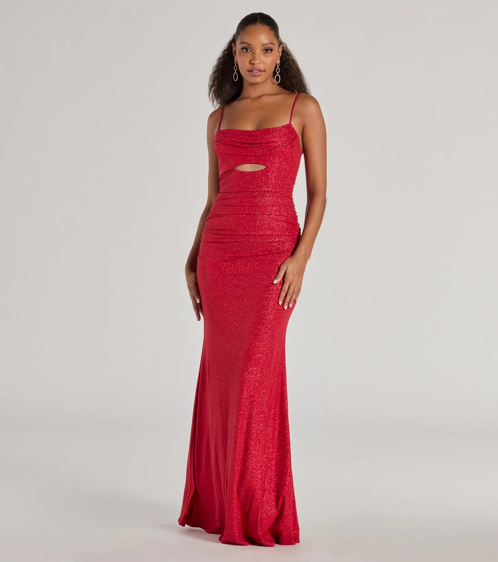 Ultimate Harley Glitter Cutout Evening Dress