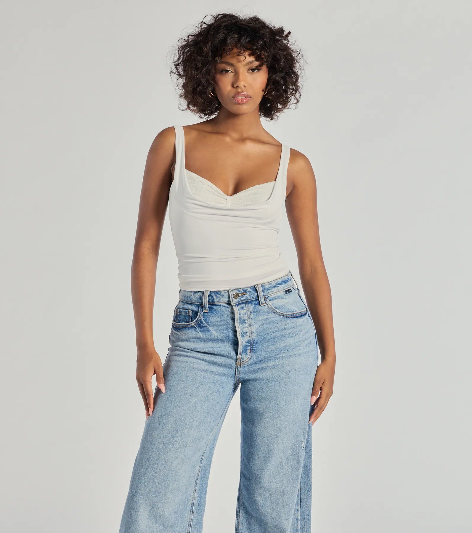 Premium Glam Flair Sleeveless Crop Top