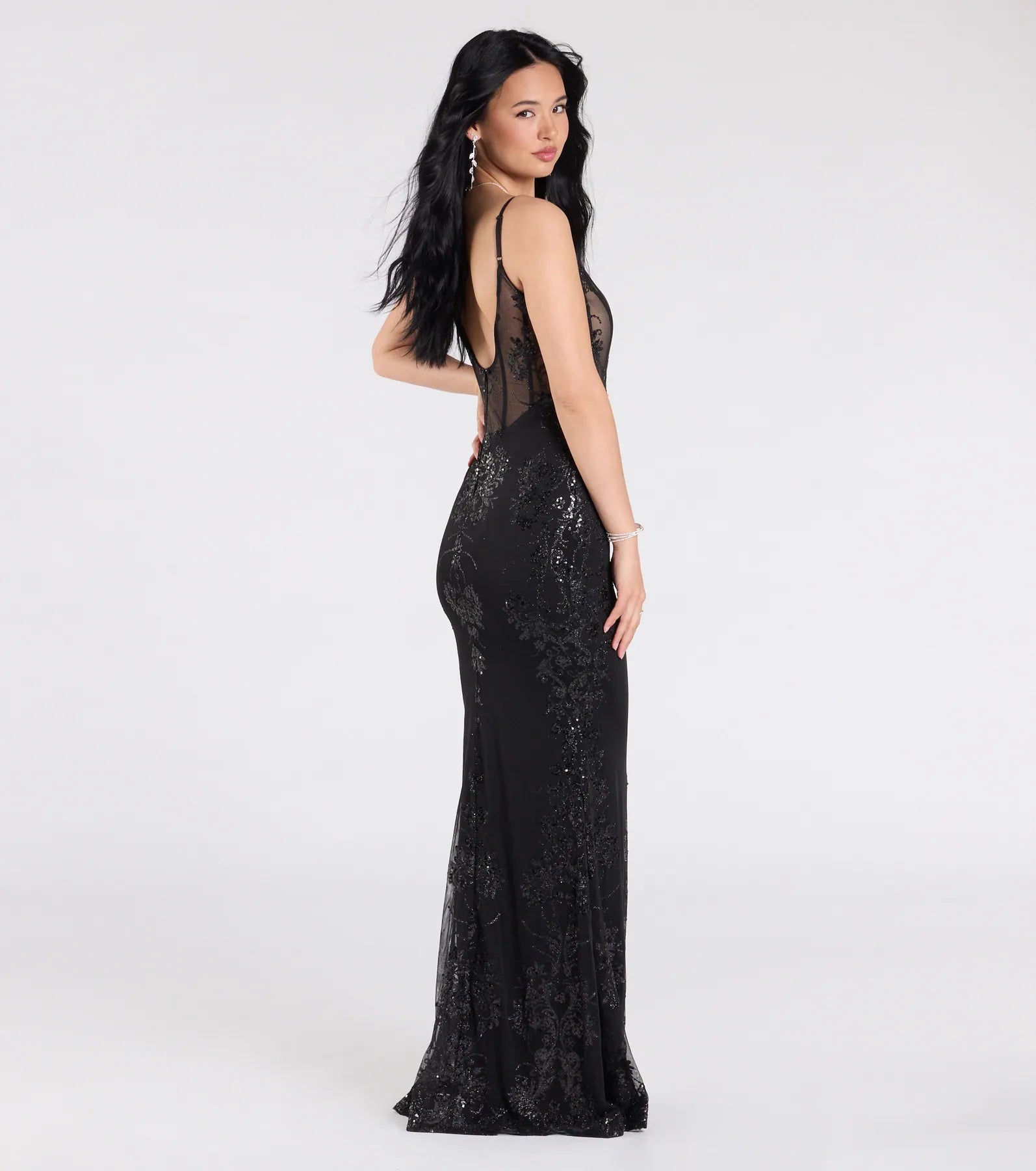 Ultimate Lindsay Glitter Mermaid Dress | Premium Formalwear